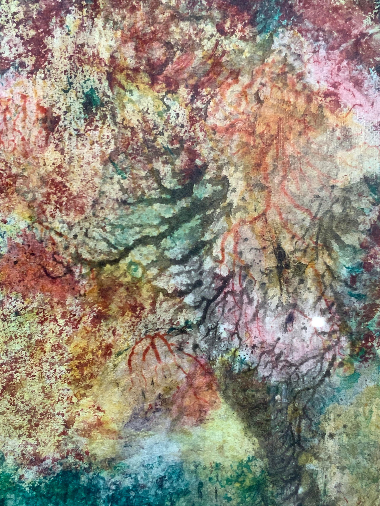 Signed Mixed Media Abstract Painting (1 of 9)