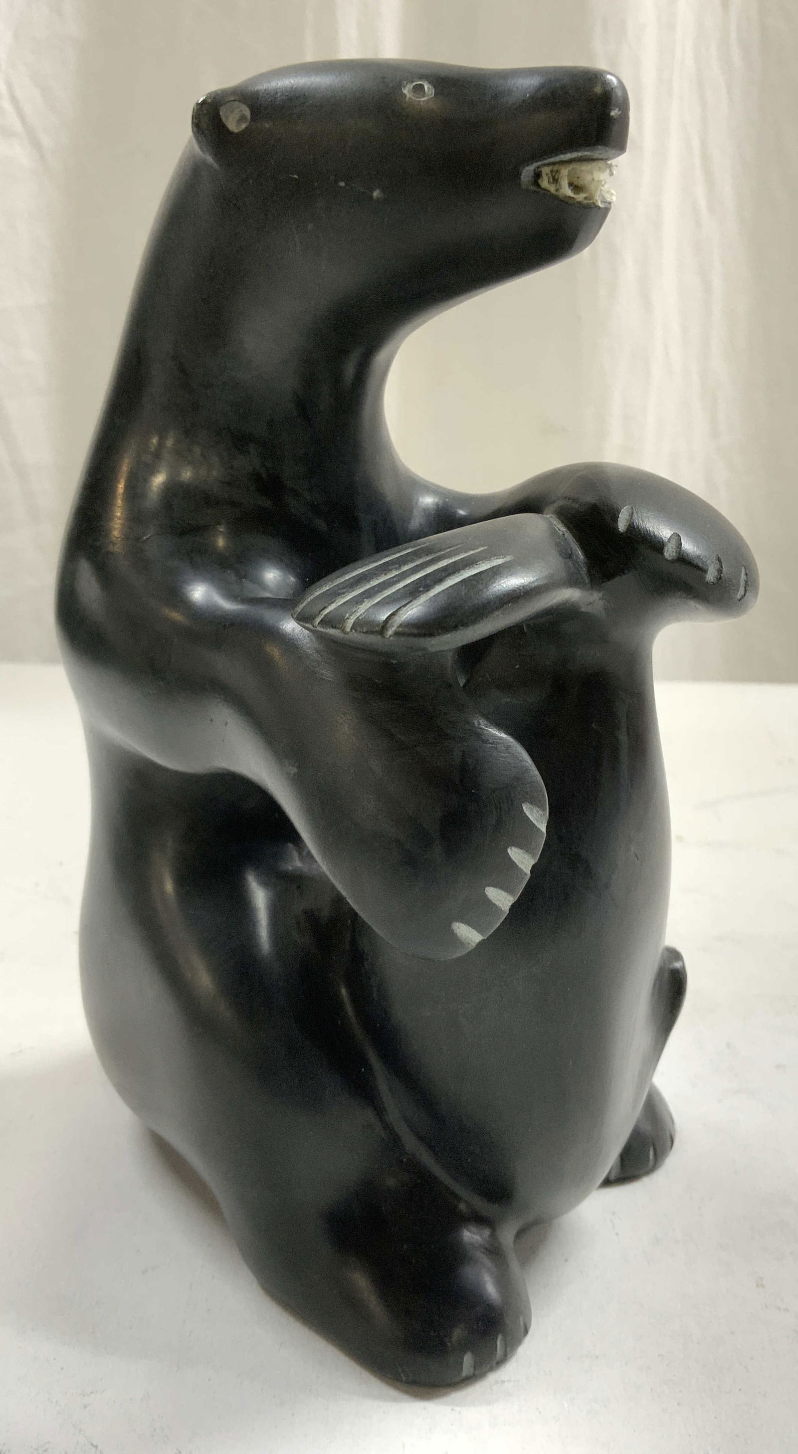 JACOB IRKOK Signed Stone Bear Sculpture (1 of 8)