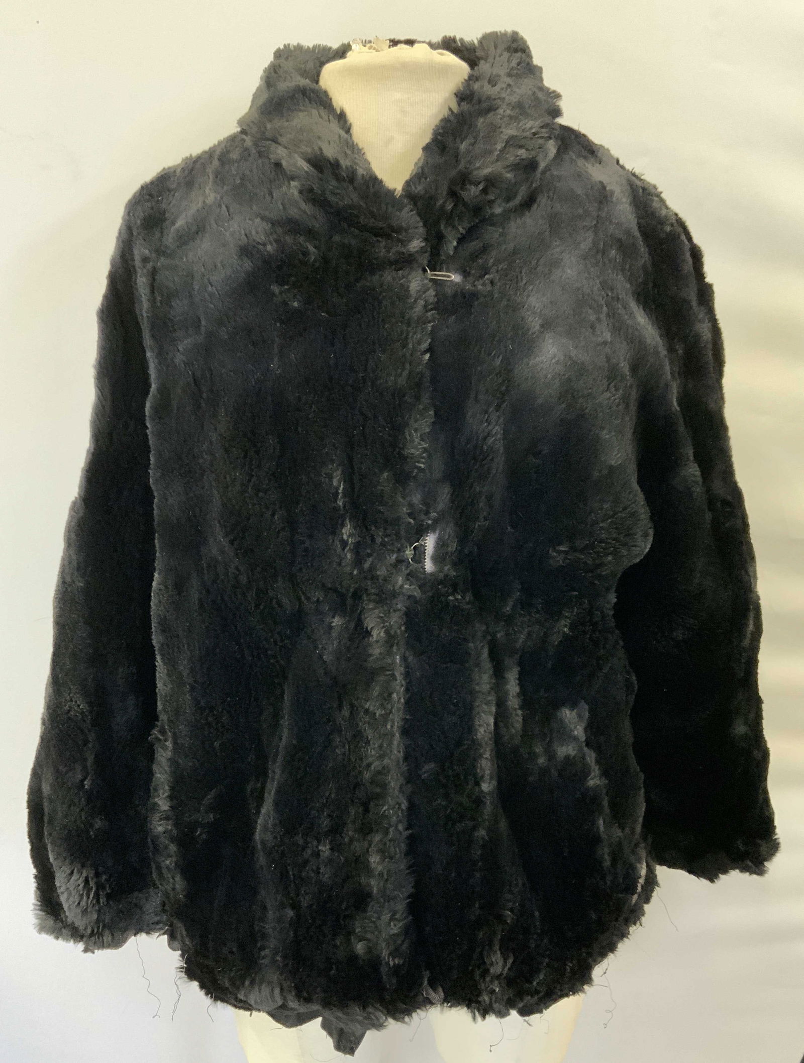 Vintage Black Sheared Fur Coat (1 of 11)
