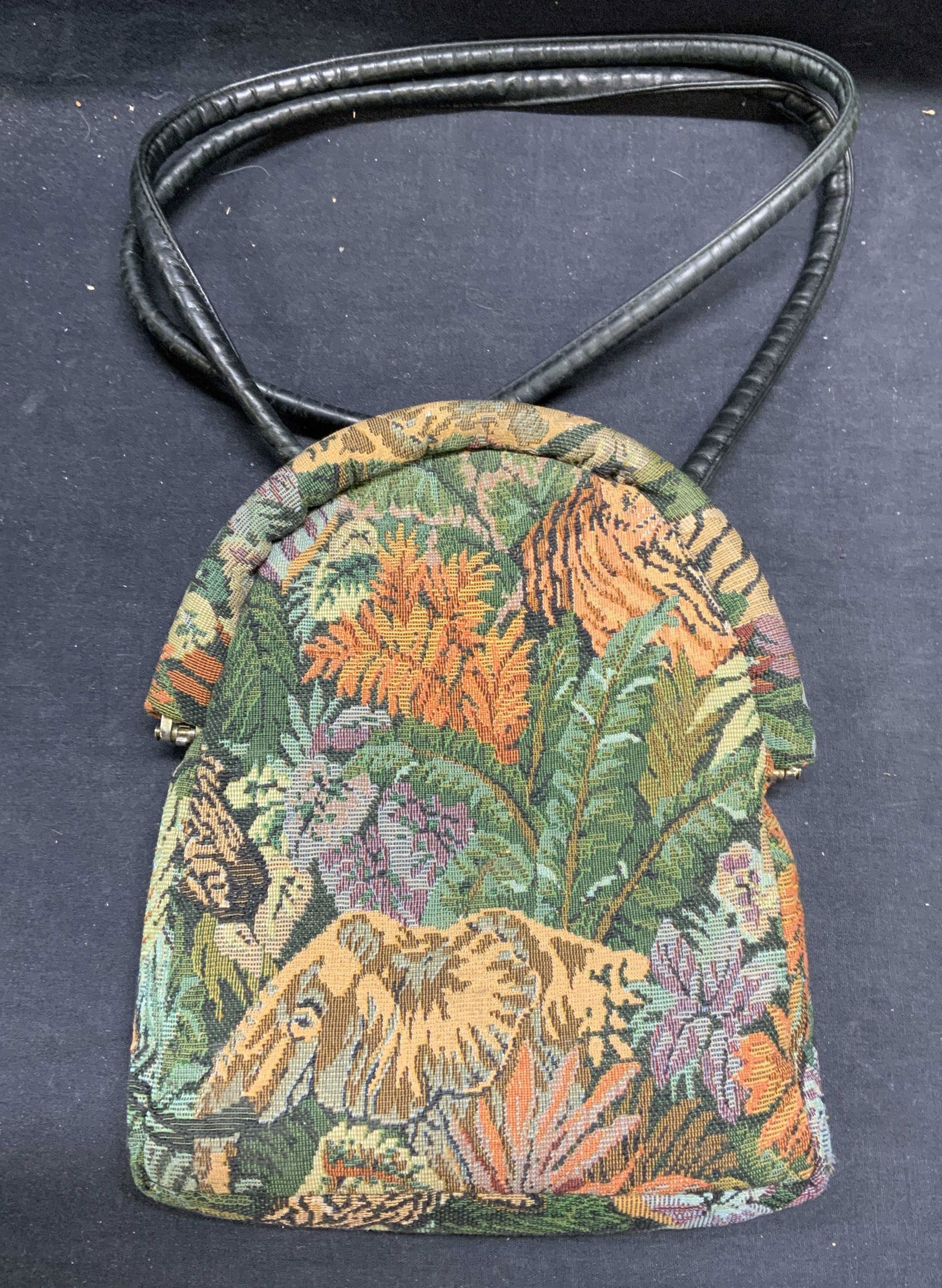 Vintage Woven Tapestry Handbag (1 of 6)