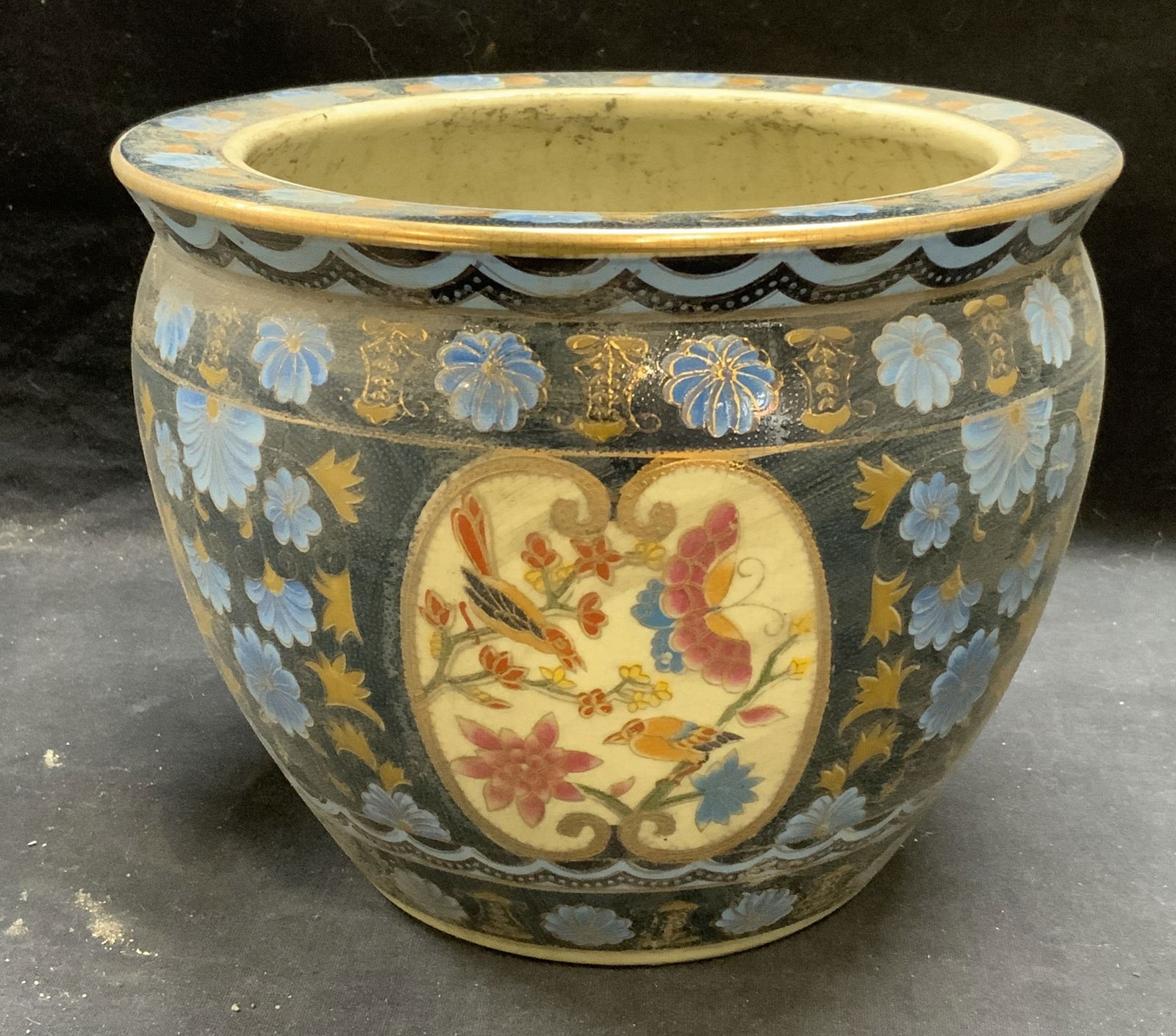 New England Pottery Floral Ceramic Planter (1 of 6)