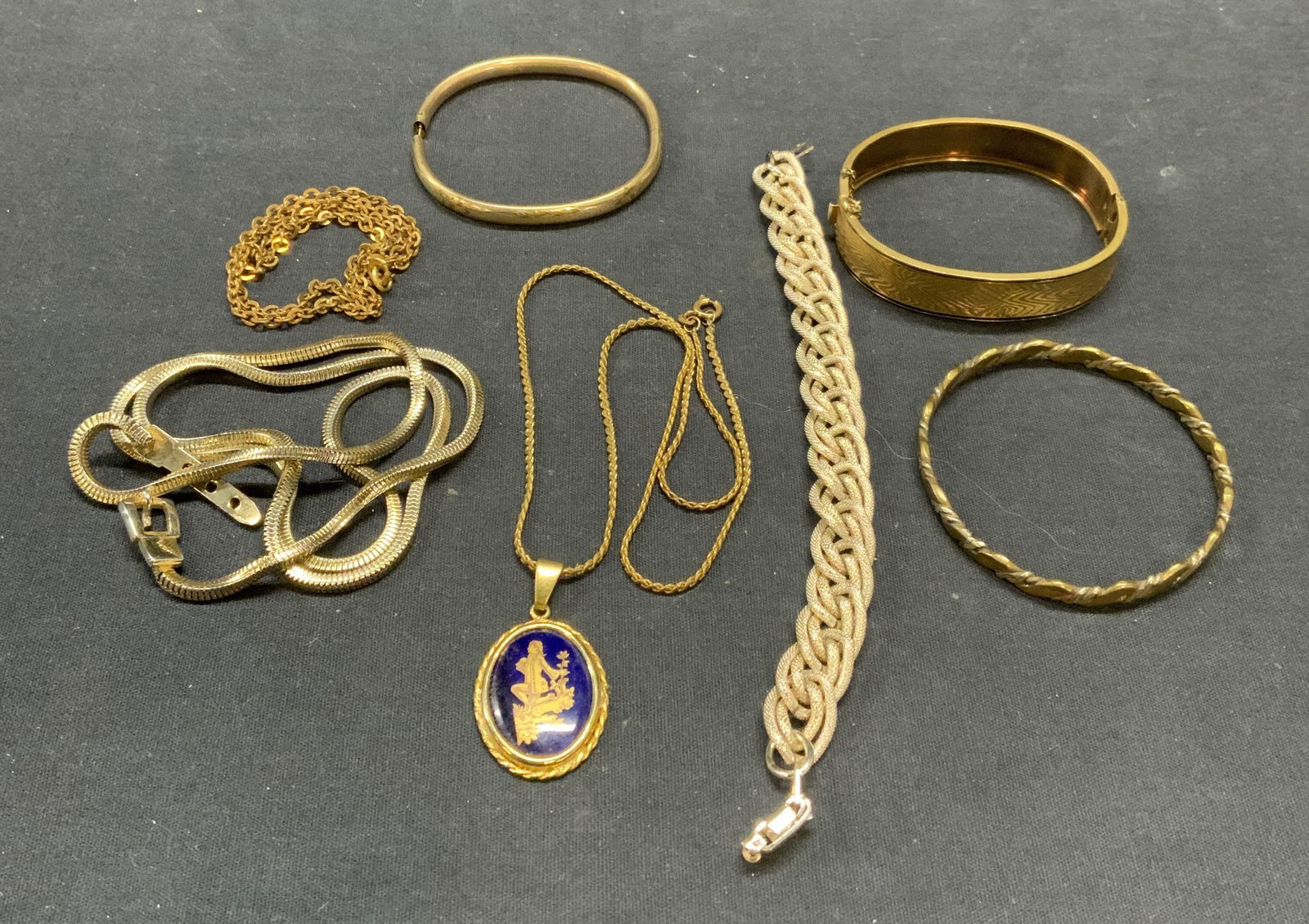 7 Jewelry Limoges France Porc Pendant Necklace + (1 of 10)