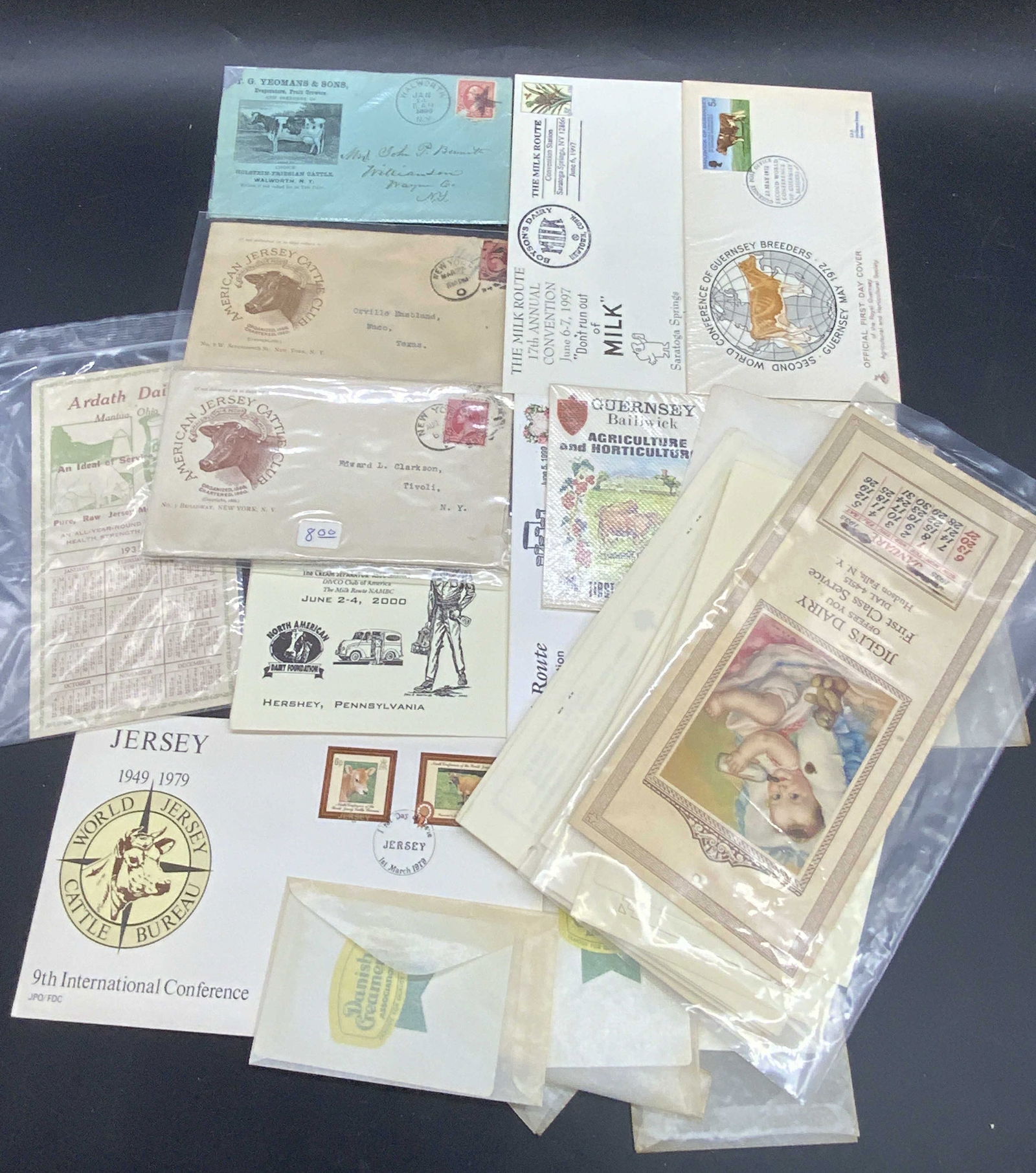 10+ Vntg Ephemera, Envelopes, Calendar, c1930s-70s (1 of 11)