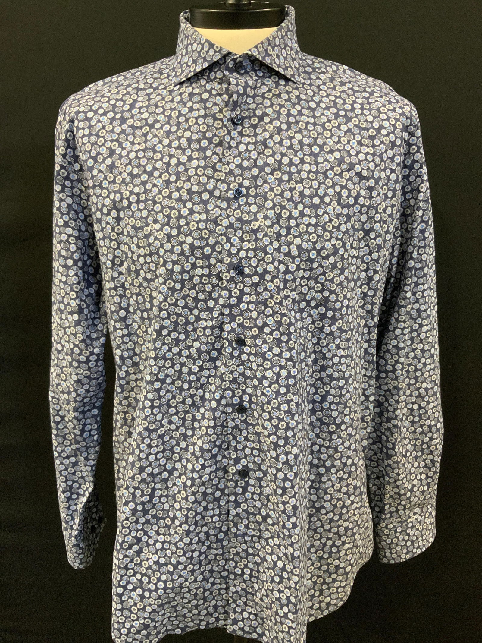 Emanuel Berg Mens Cotton Button Shirt, Denmark (1 of 9)