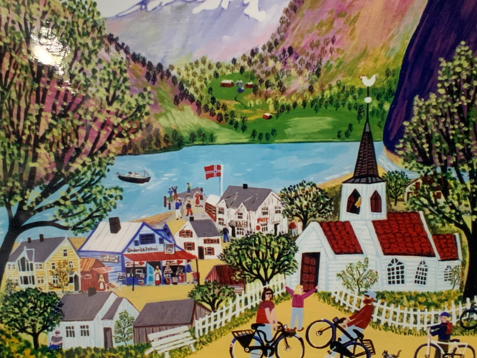 Kay Ameche Numbered Summer in Undredal Serigraph (1 of 10)