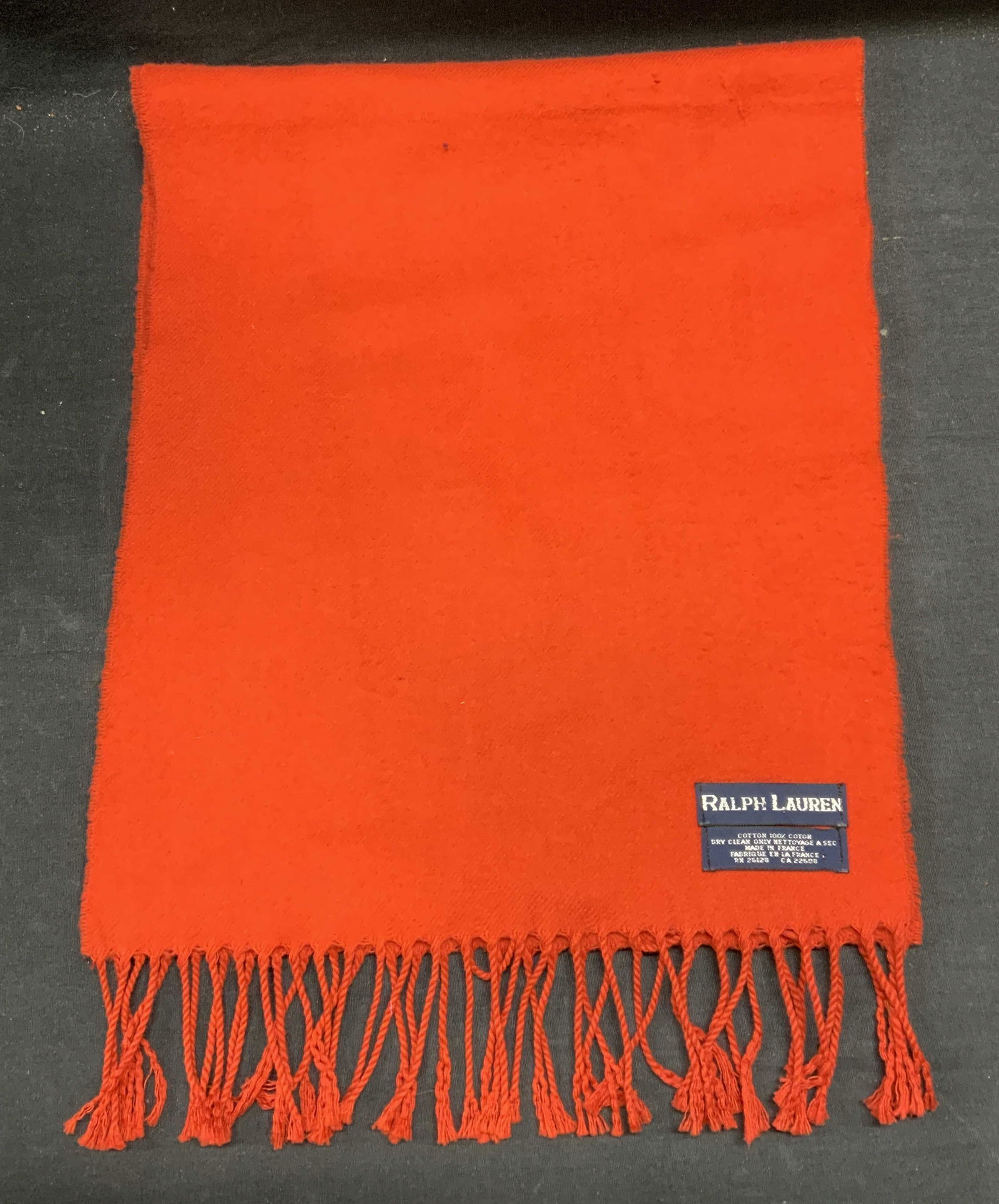 Ralph Lauren Red Cotton Scarf, France (1 of 6)