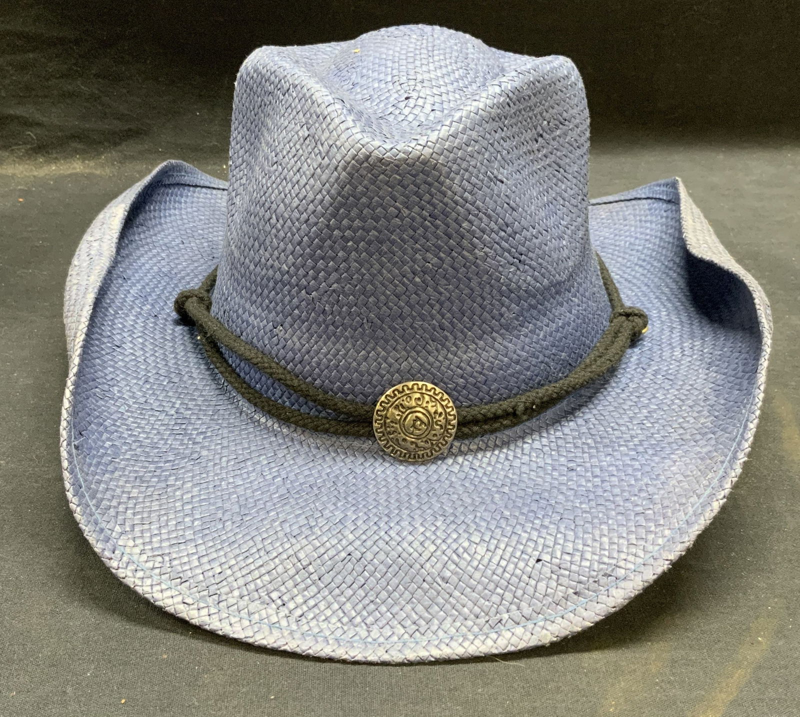 Rock N Lids Blue Straw Western Hat (1 of 6)