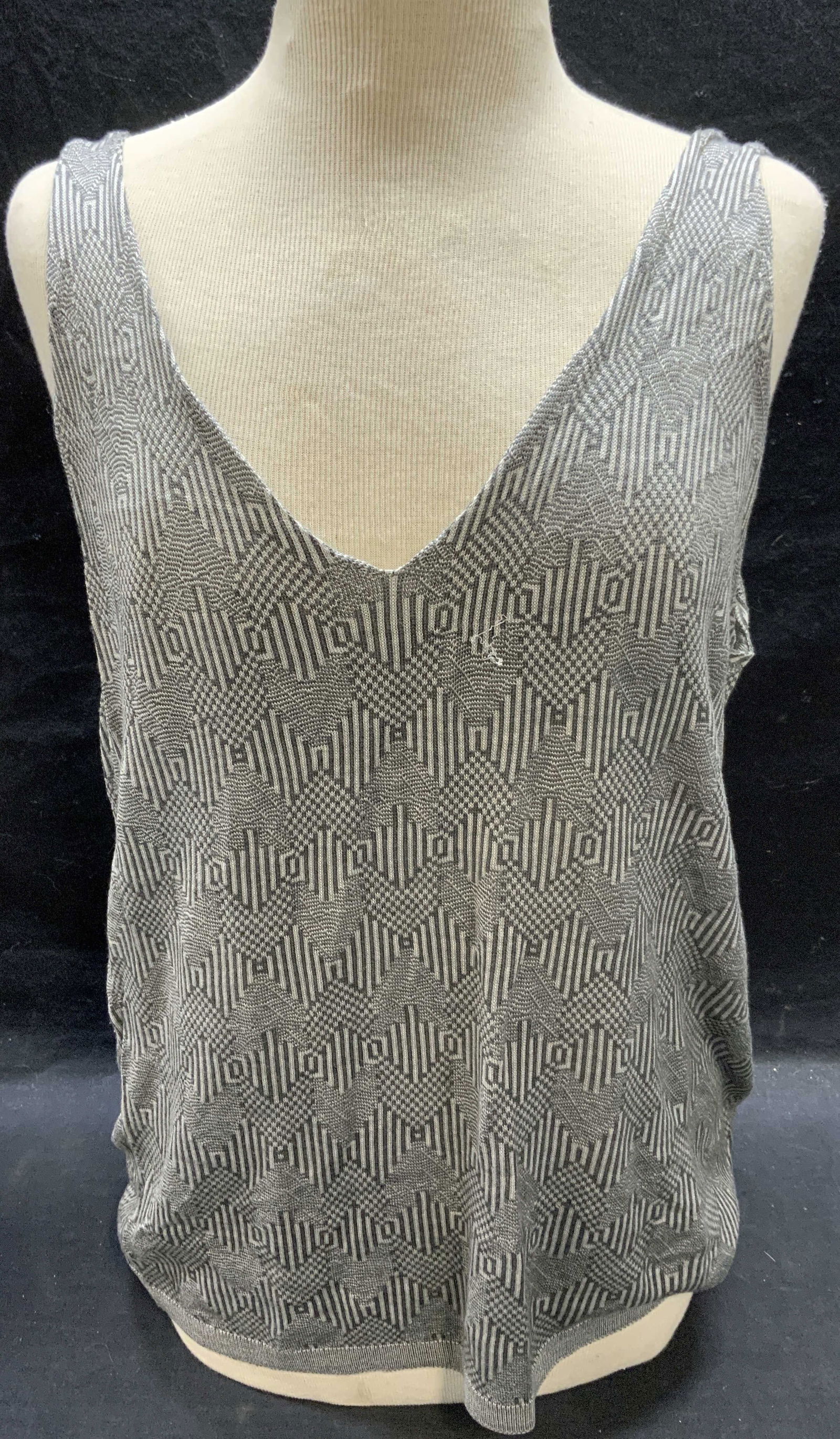 Dries Van Noten Gray Silk Top, Belgium (1 of 6)