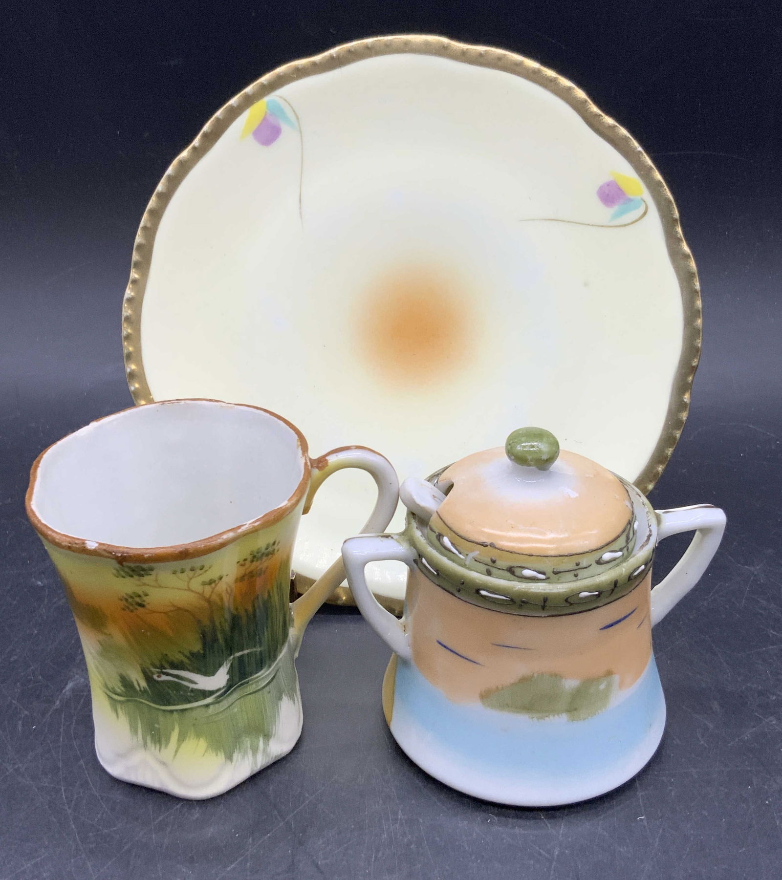 Lot 3 Vintage Porcelain Tableware, Plate & More (1 of 9)