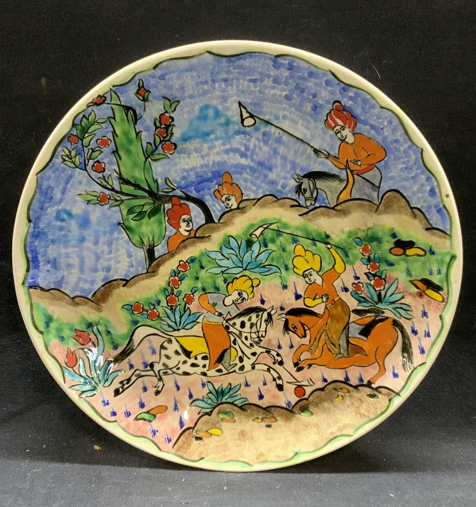 Susler Cini Handmade Ceramic Plate, Turkey (1 of 6)