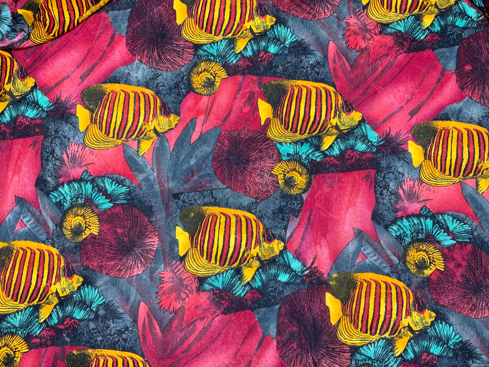 Nautical Angel Fish & Shell Print Shawl/ Sarong (1 of 9)