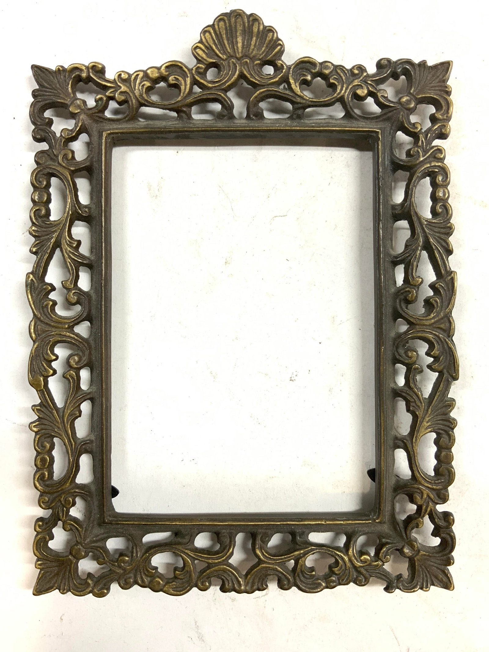 Vintage Ornate Victorian Brass Frame (1 of 6)