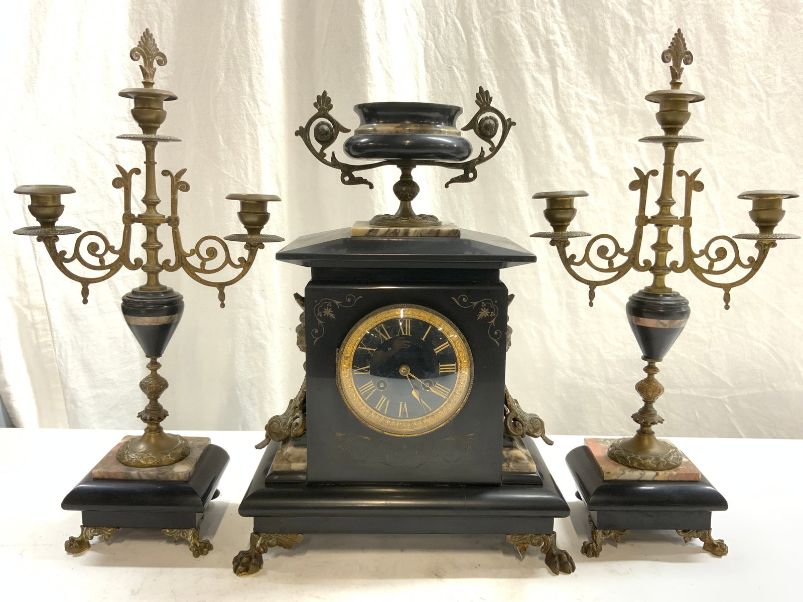 Set 3 Piece Vintage Victorian Garniture Set (1 of 10)
