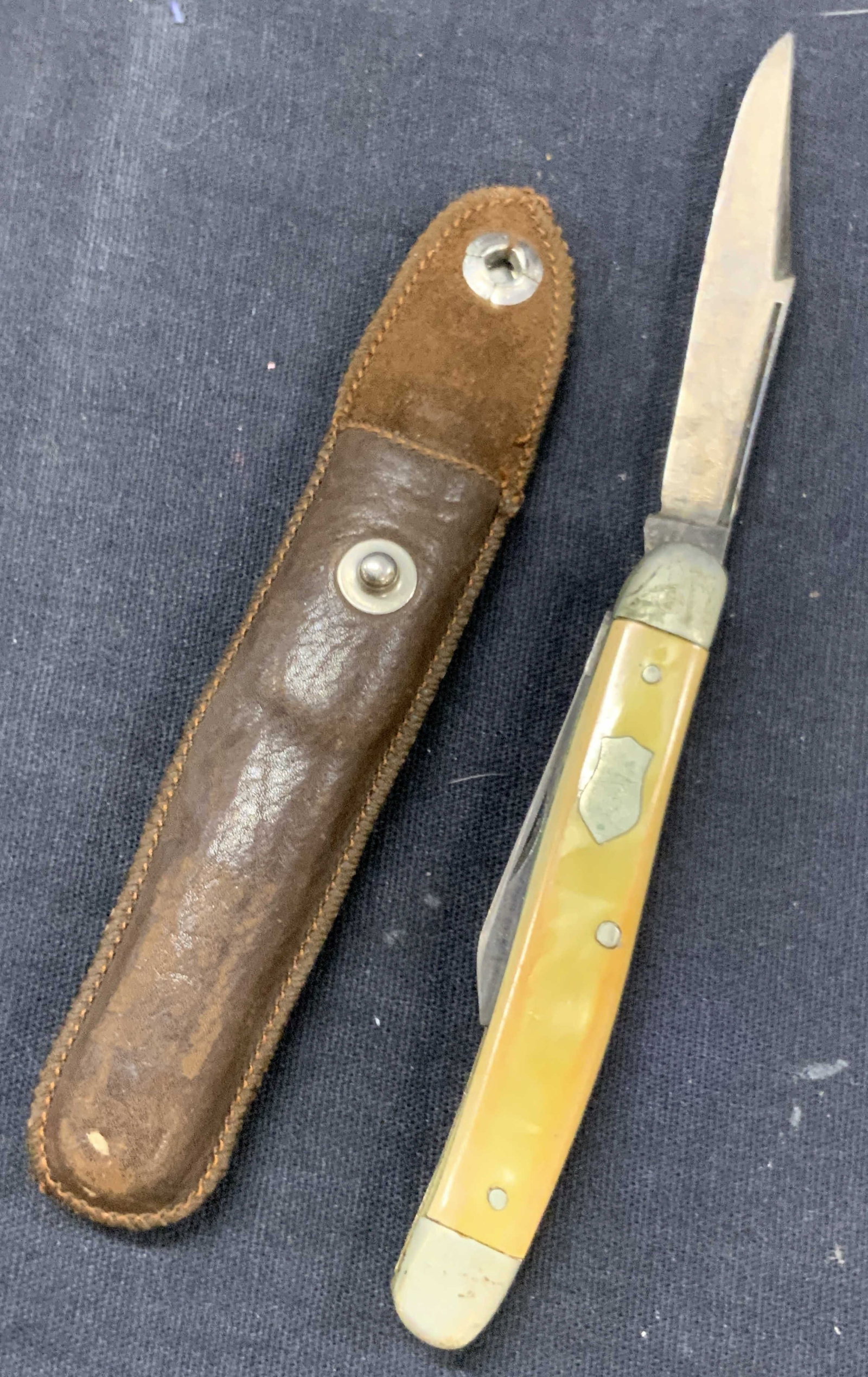 Vintage Multi Tool Pocket Knife W Leather Case (1 of 7)