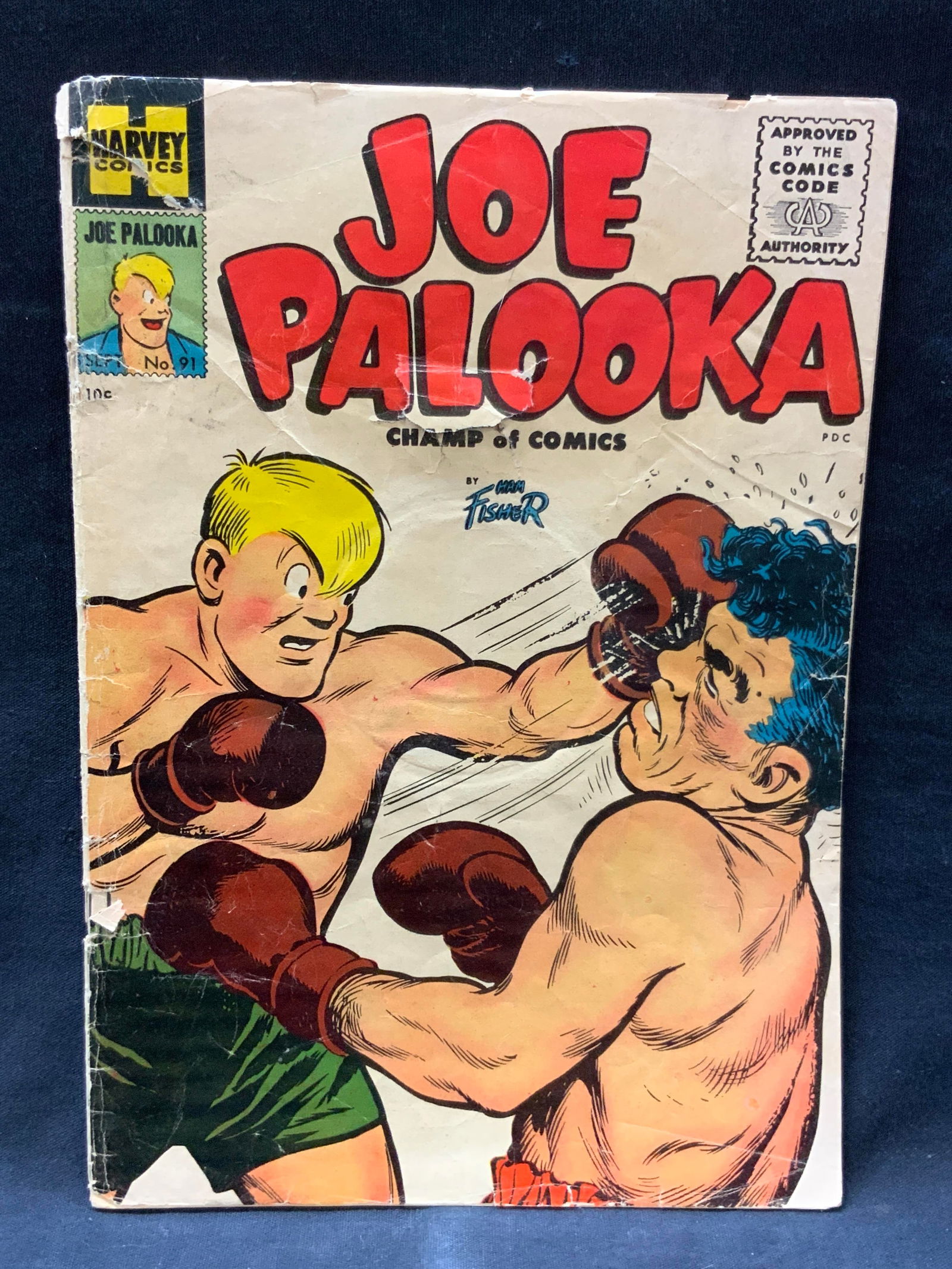 1955 Vintage Joe Palooka Comic Book (1 of 9)