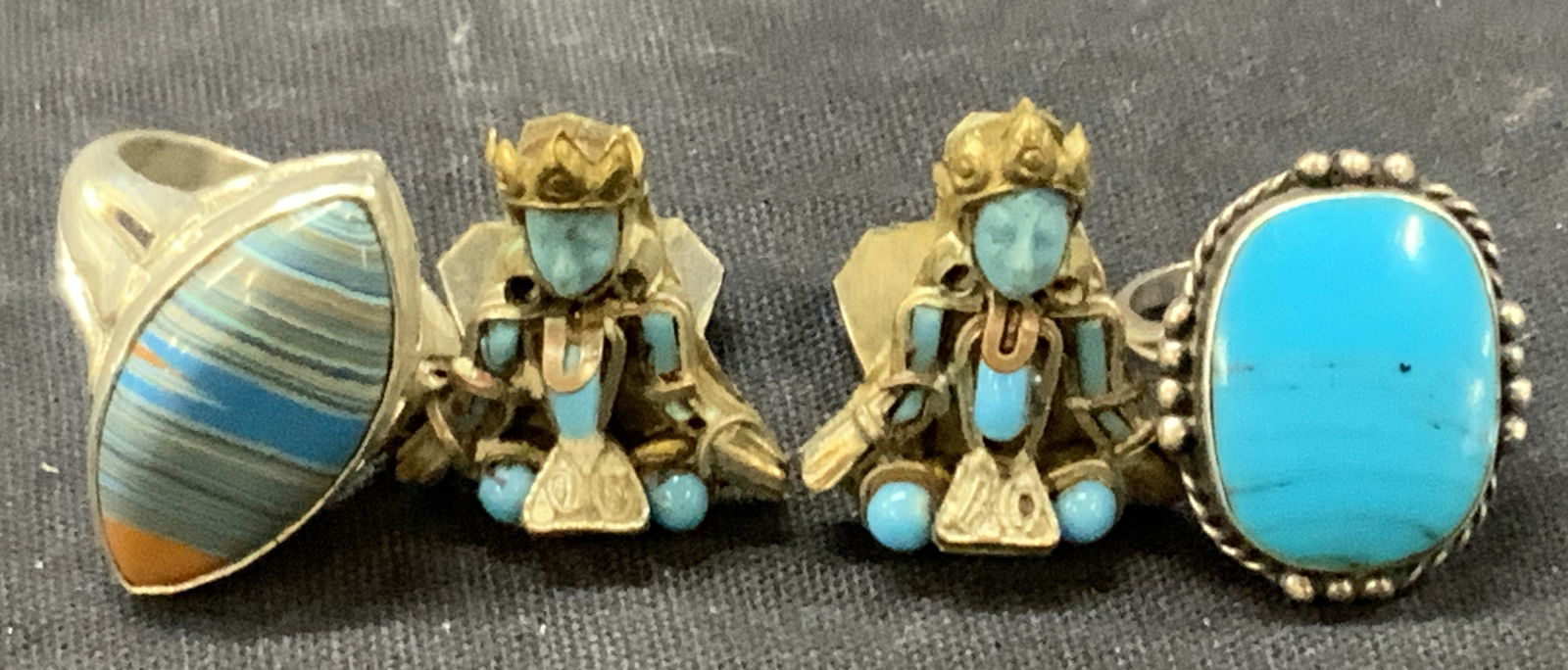 Lot 3 Jewelry Mexico, Sterling Silver + (1 of 11)