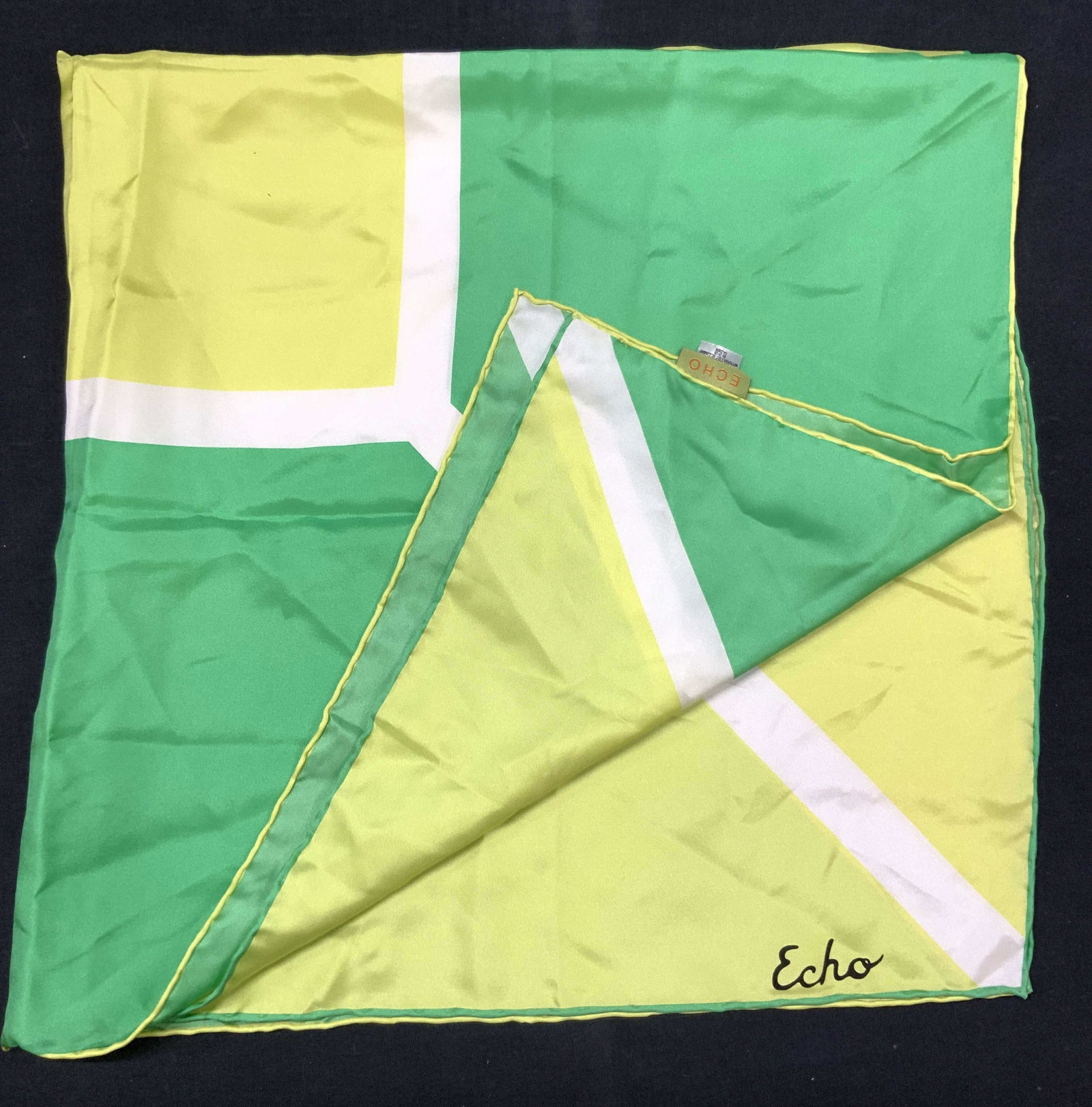 Echo Silk Hand Rolled Edge Scarf (1 of 8)