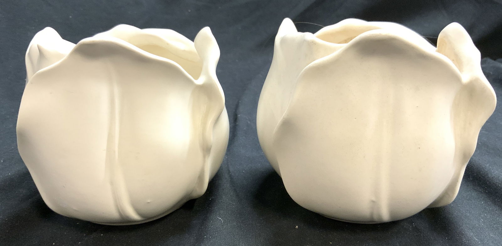 STANGL Pr Ceramic Floral Candle Holders Vessels (1 of 6)