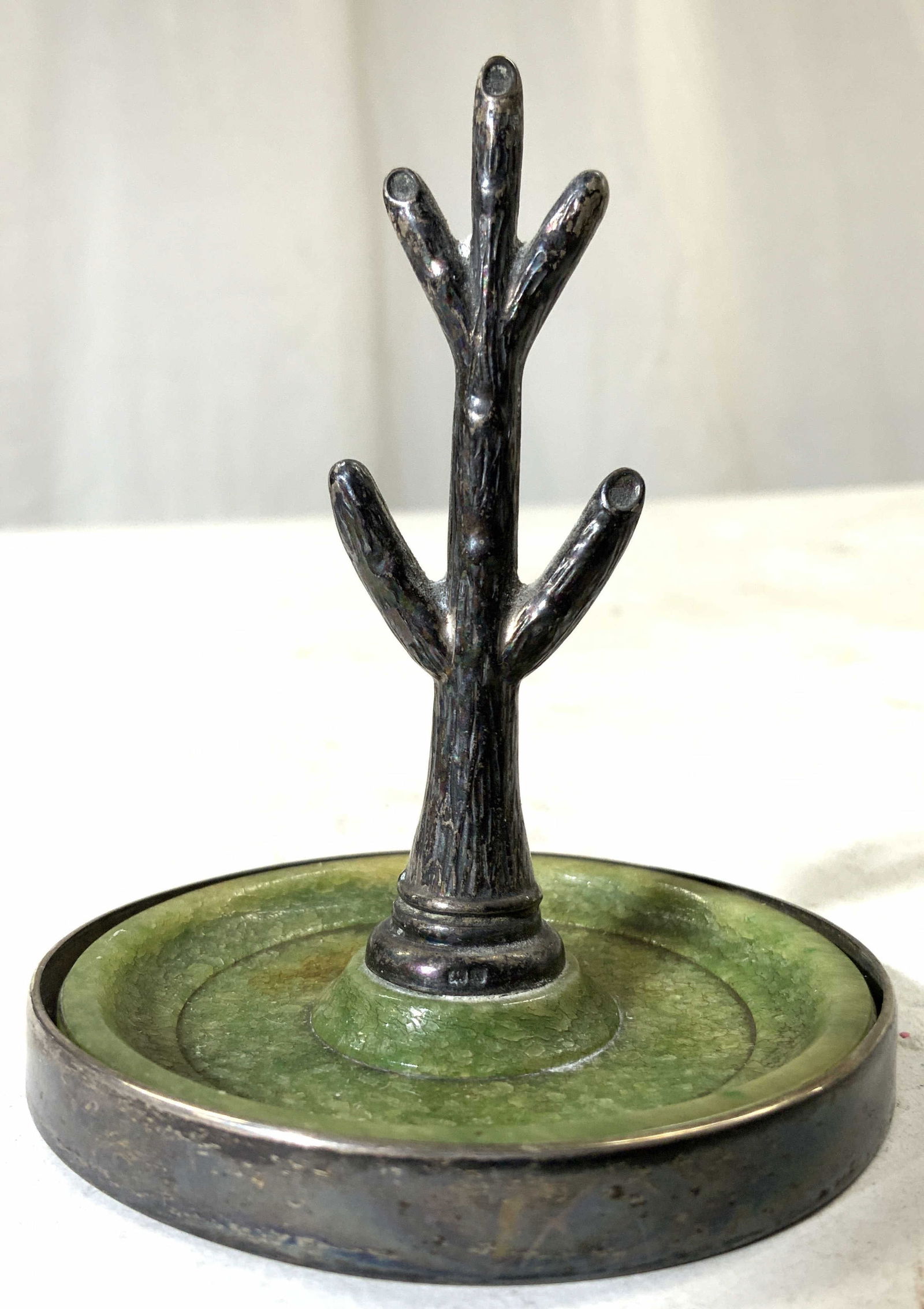STERLING Silver & Resinous Tree Ring Holder (1 of 7)