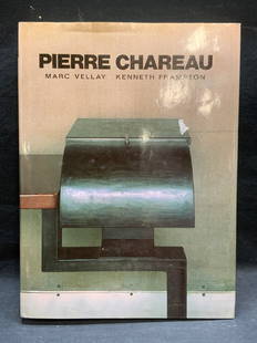 Pierre Chareau, Illustrated, 1990: Hardcover copy of Pierre Chareau by Marc Vallay and Kenneth Frampton. Contains 40+ illustrations. Published by Rizzoli, 1990. Measures approx. 12.5 x 9 inches. Wear to cover, pages, and spine consiste