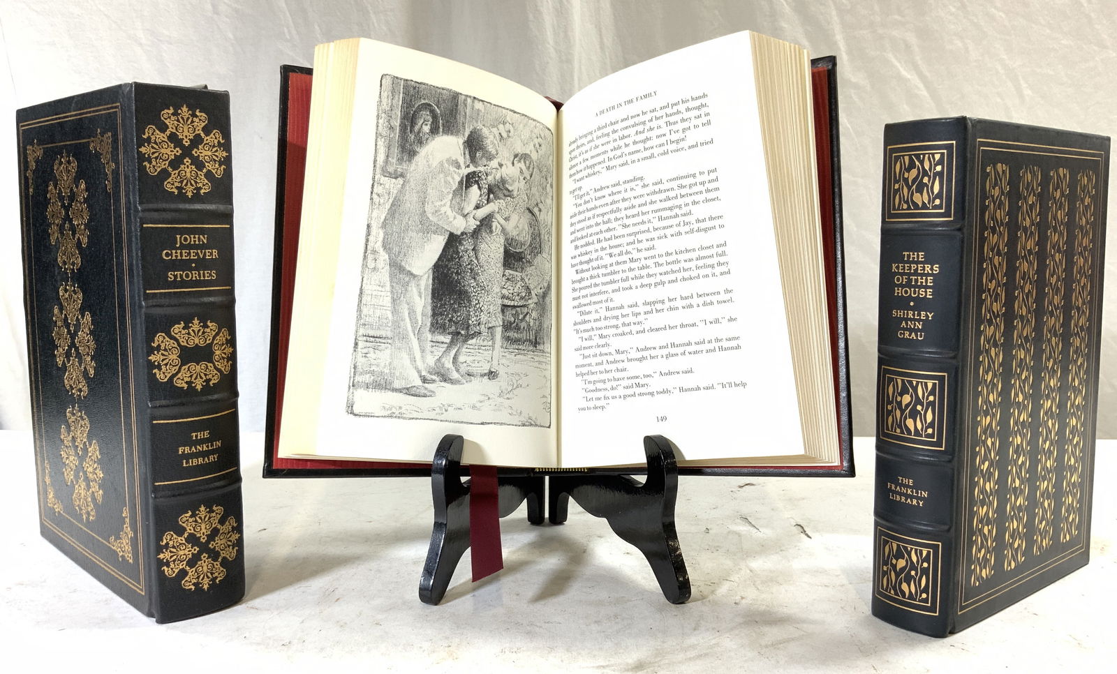 FRANKLIN LIBRARY 3 Vtg Illustr Leather Bks 70&80s (1 of 6)