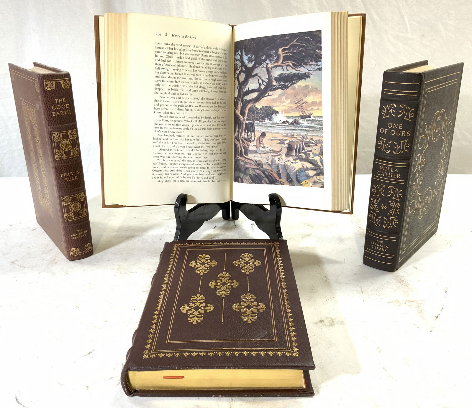 THE FRANKLIN LIBRARY 4 Vtg Illustr Leather Bks 70s (1 of 7)