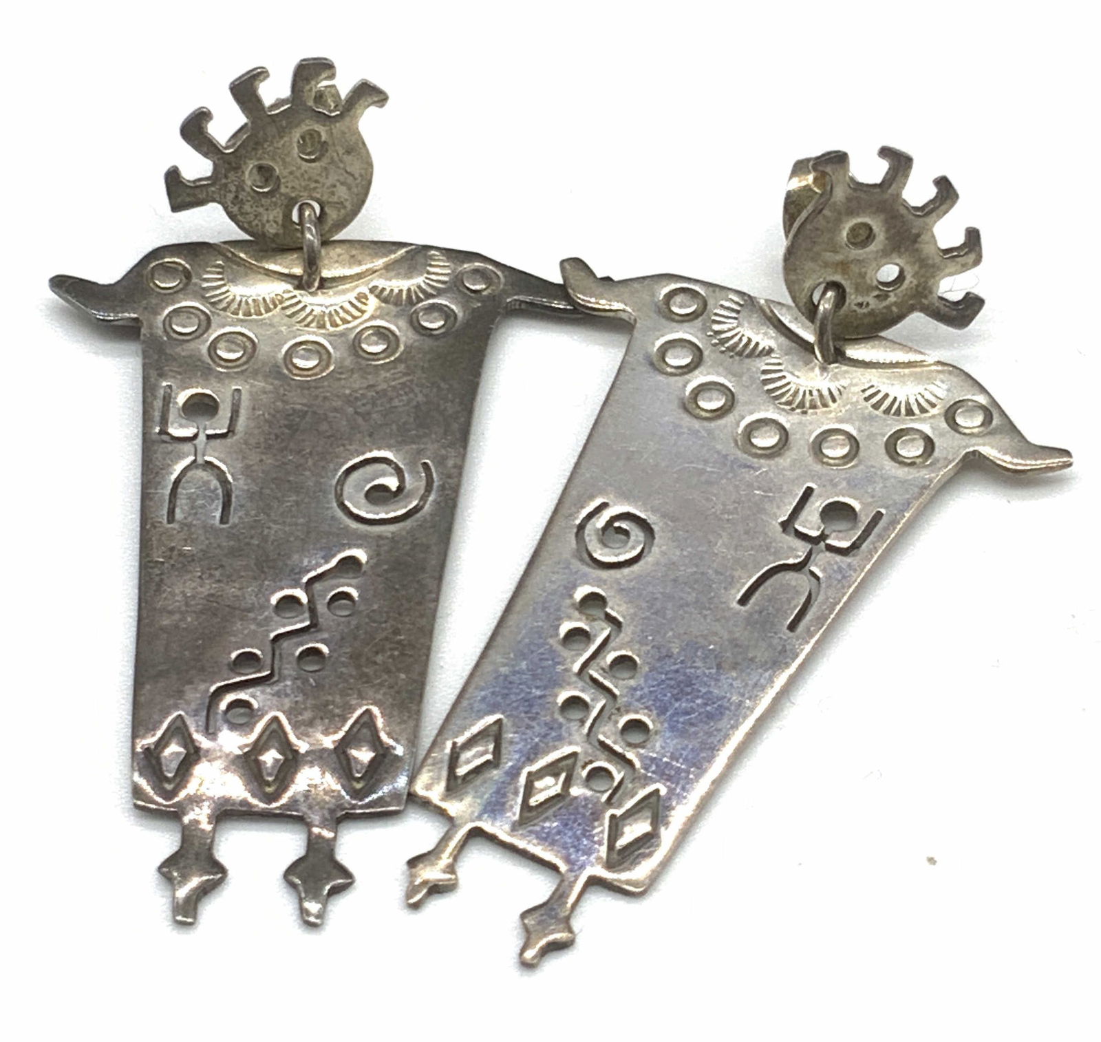 Sterling Silver Artisan Handmade Figural Earrings (1 of 7)