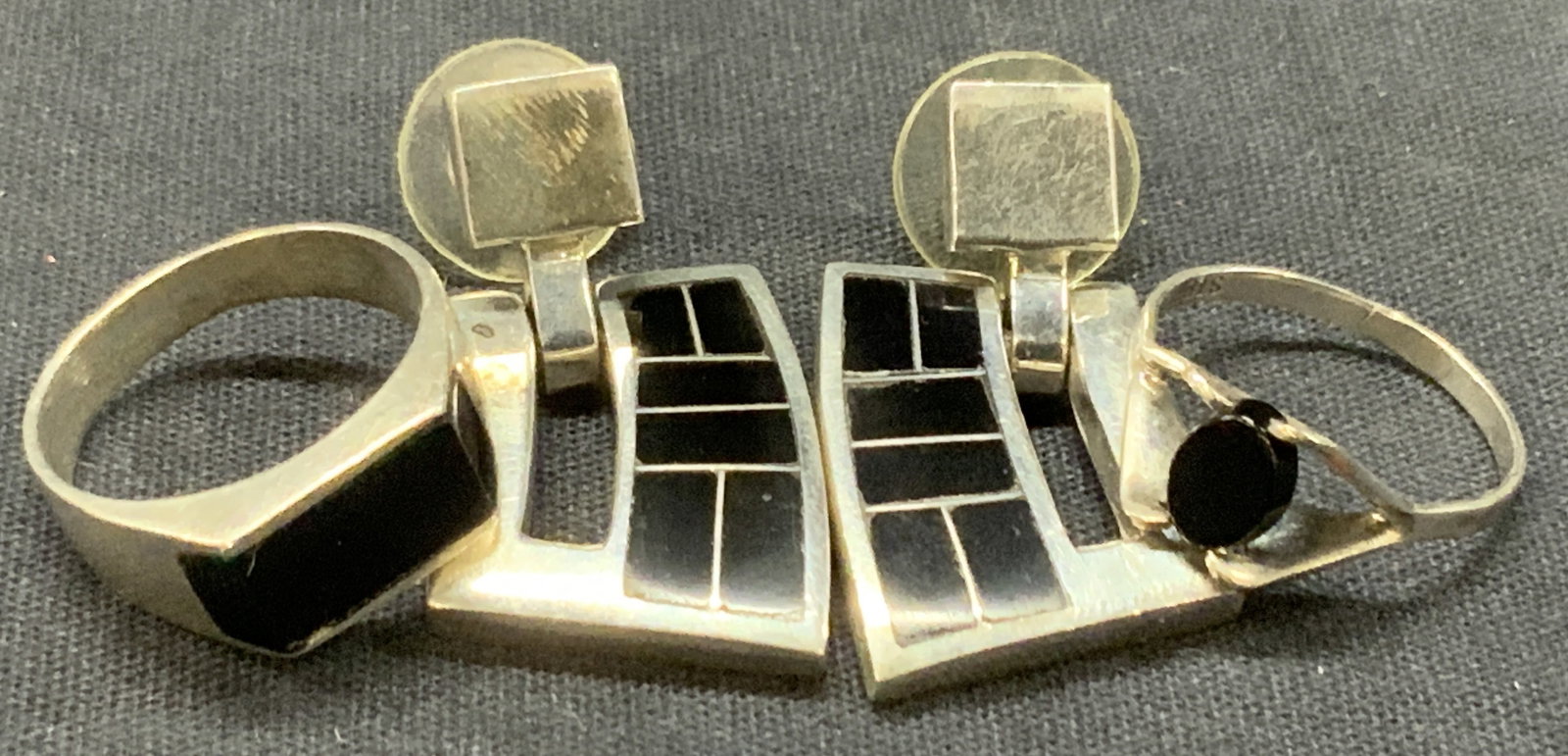 Lot 3 Mexican Sterling Jewelry, Rings & More (1 of 9)