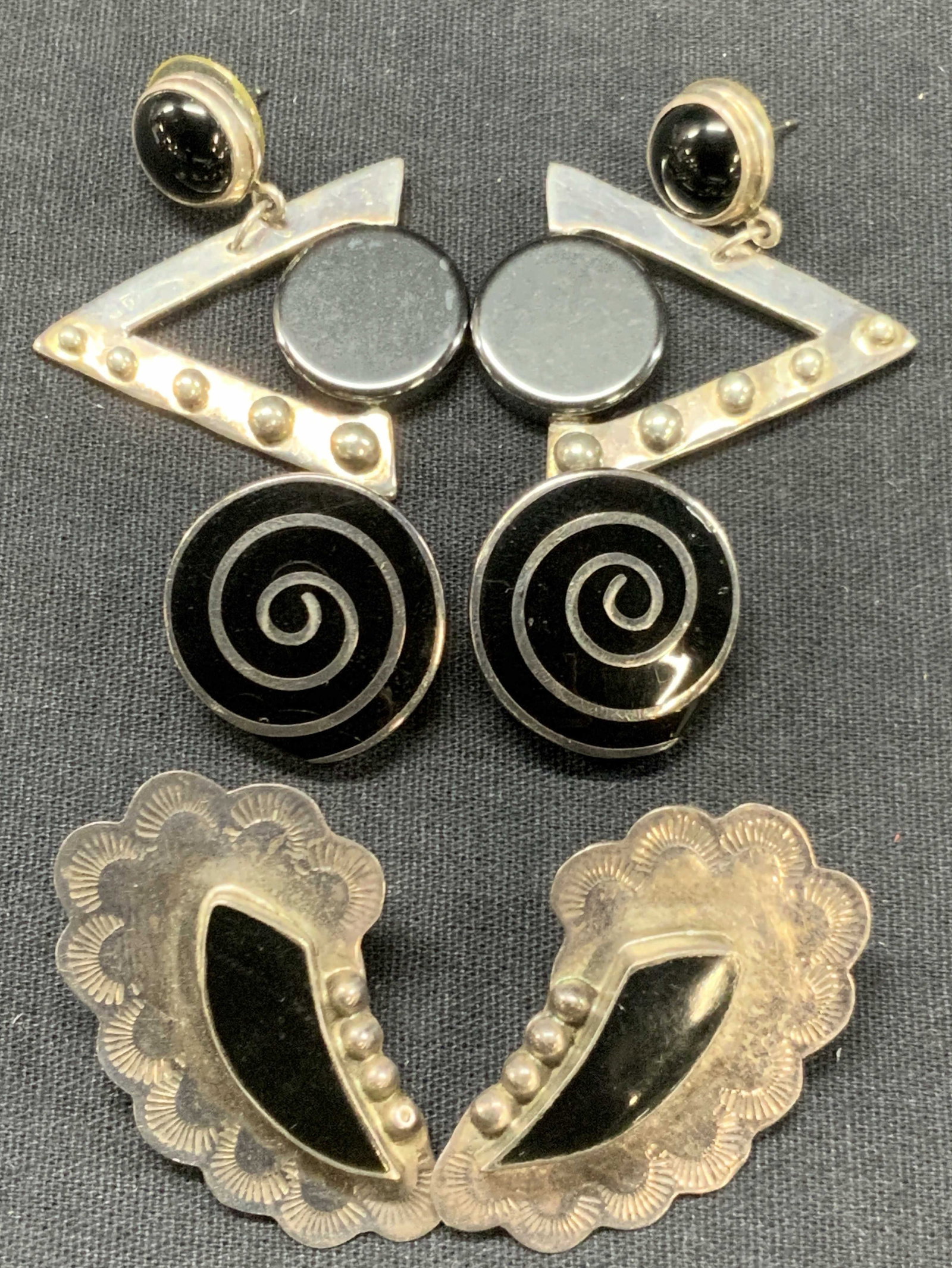 Lot3 Sterling Silver Enamel Earrings Mexico & More (1 of 7)