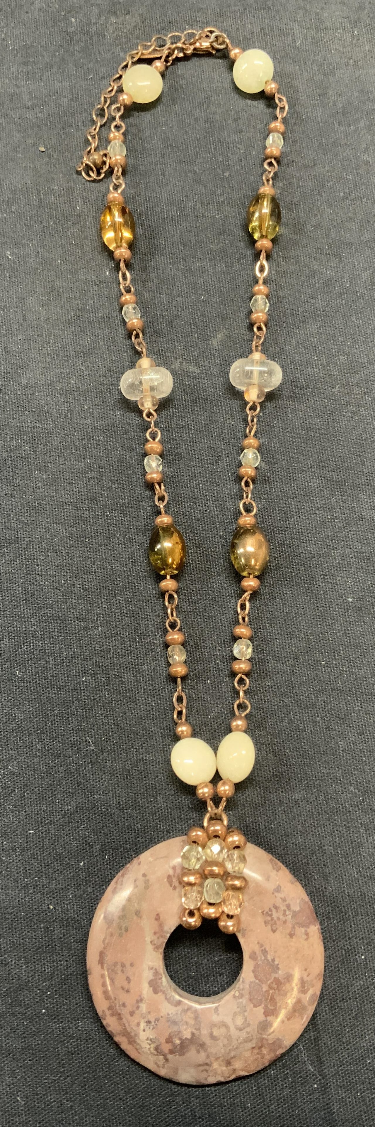 Lia Sophia Rose Gold Tn Pendant Necklace (1 of 6)