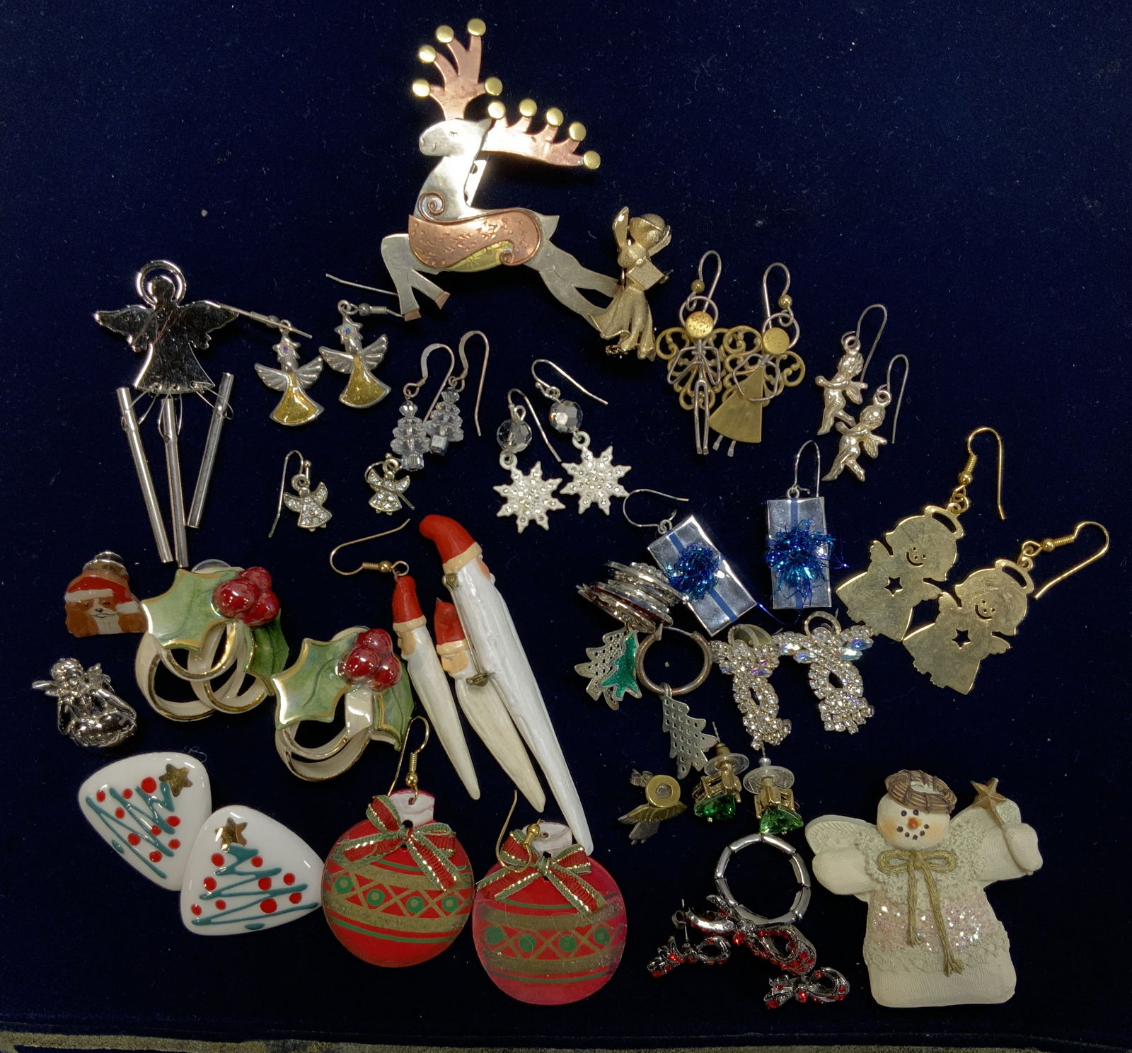 Lot Christmas Fashion Jewelry, Sterling Silver + (1 of 12)