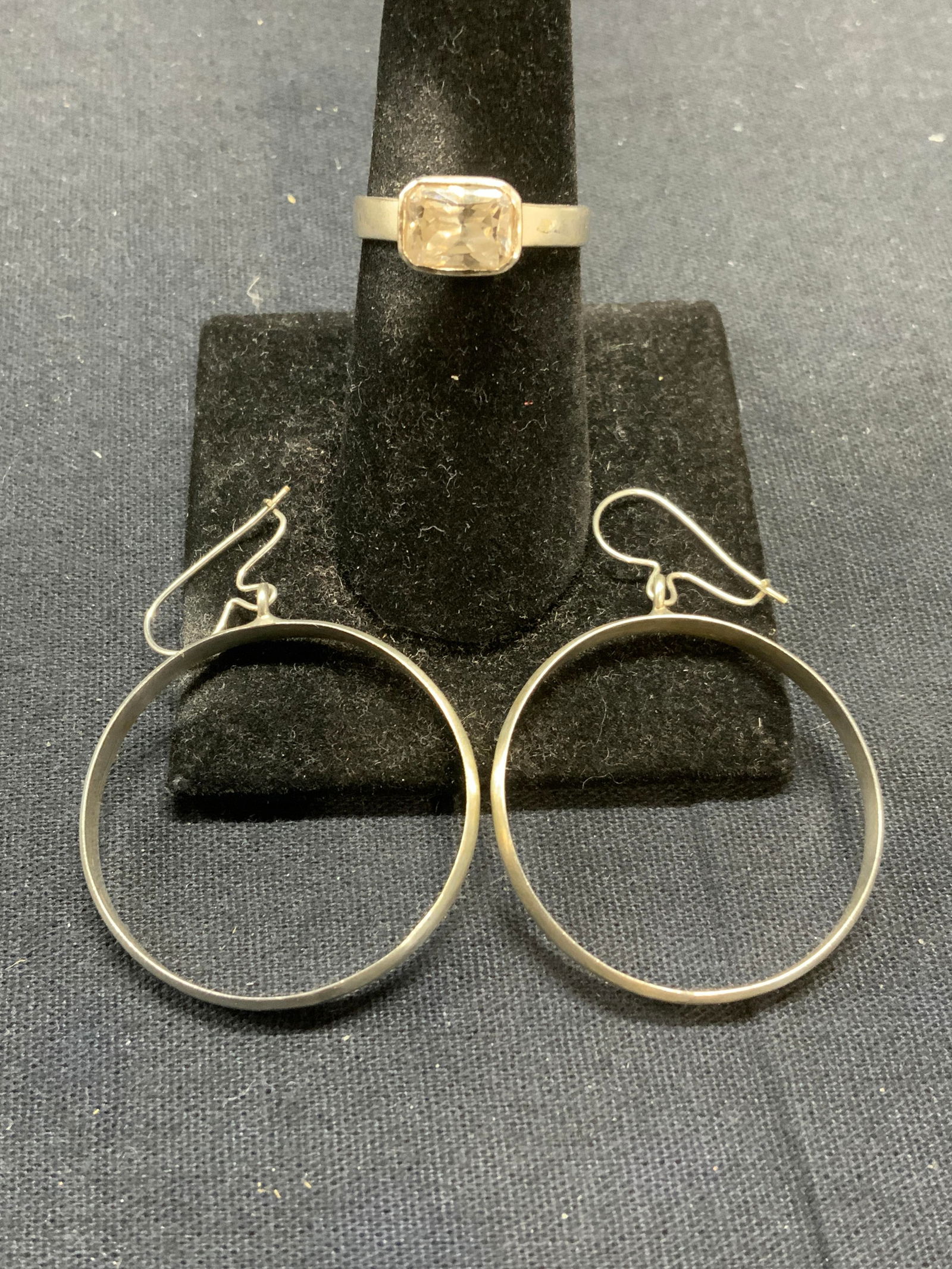 2 Sterling Silver Jewelry Nine West Crystal Ring+ (1 of 6)