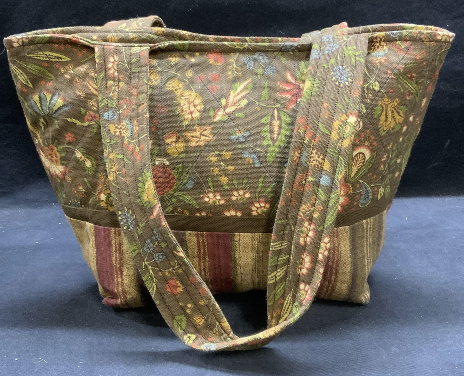Vintage Patchwork Floral Print Handbag (1 of 6)