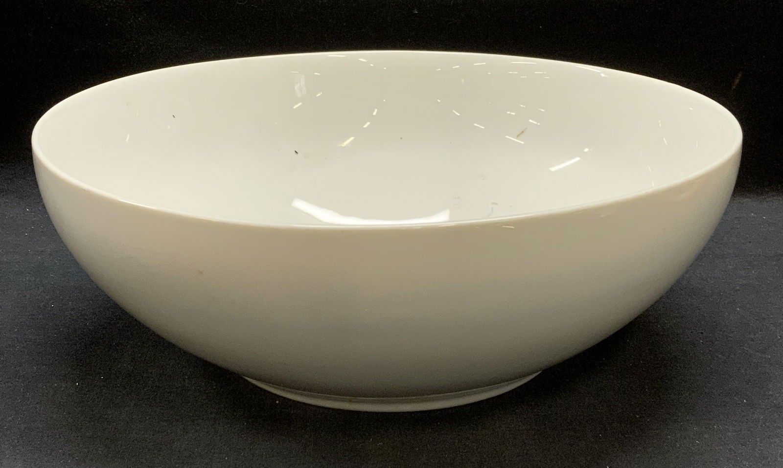 Crate & Barrel White Porcelain Serving Bowl (1 of 6)