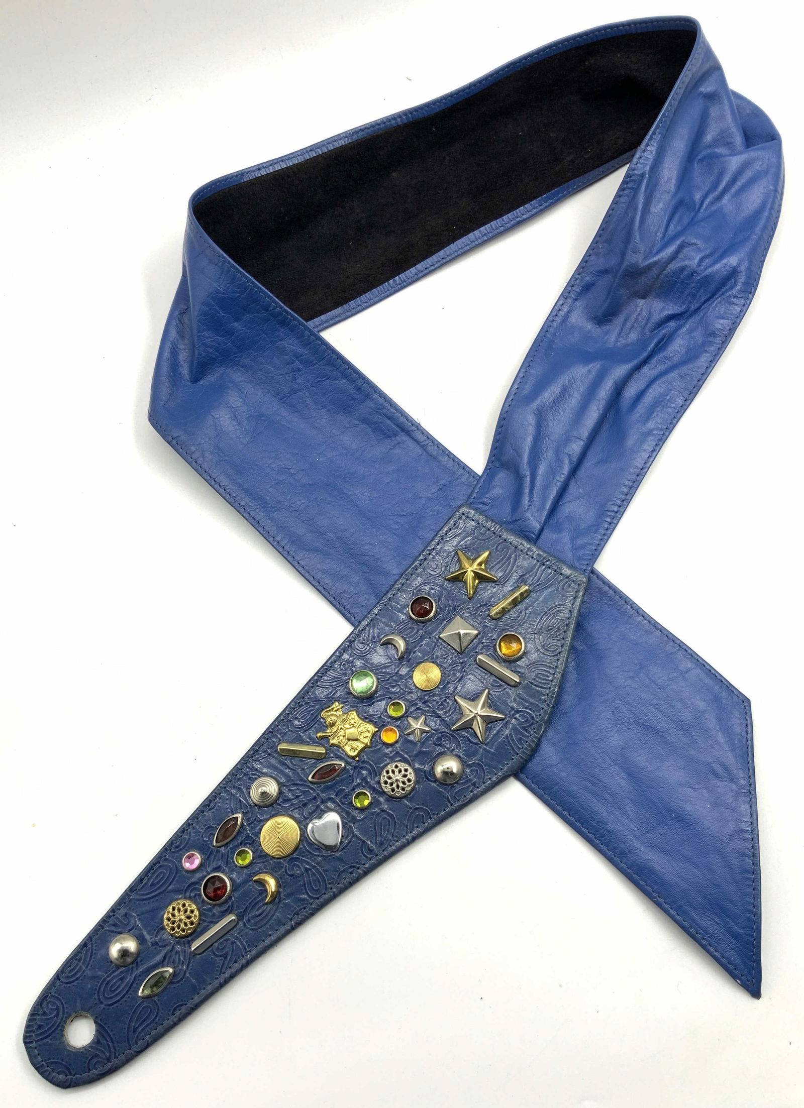 Leather Blue Tn Charm Waist Belt (1 of 8)