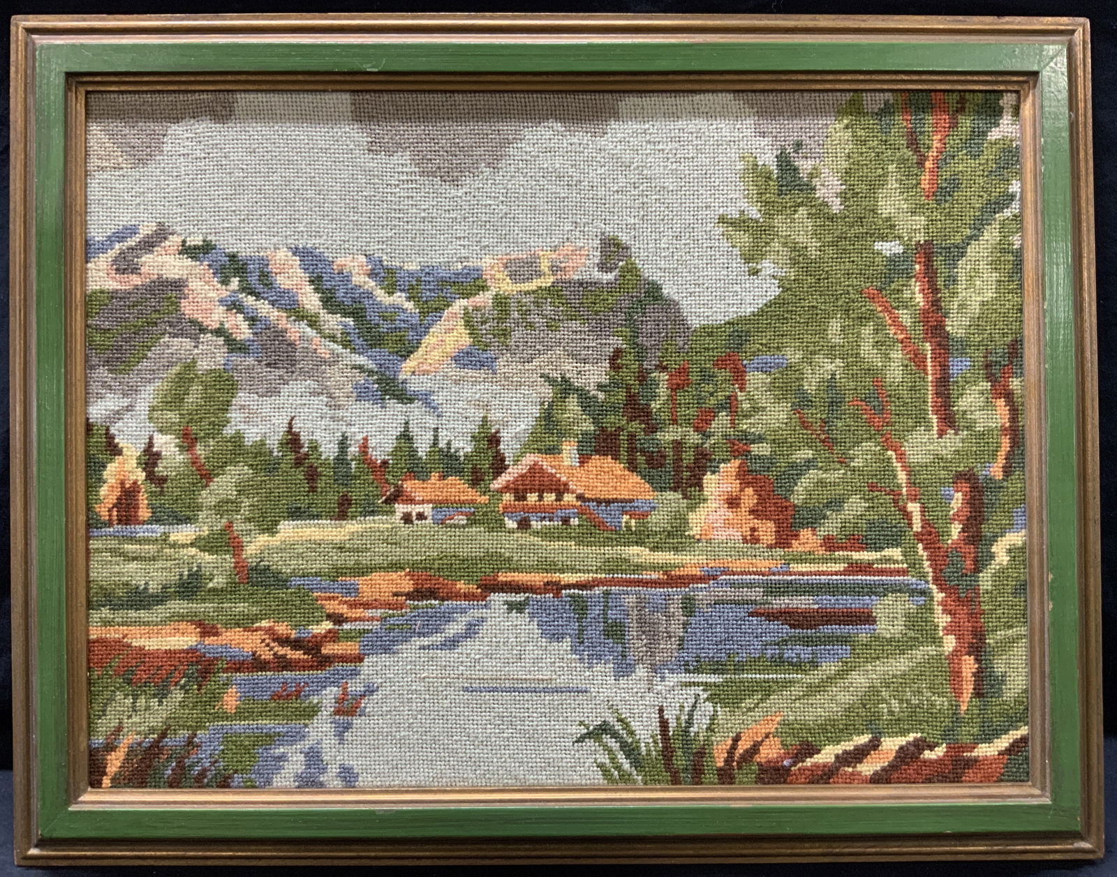 Framed Needle Point Landscape Art (1 of 8)