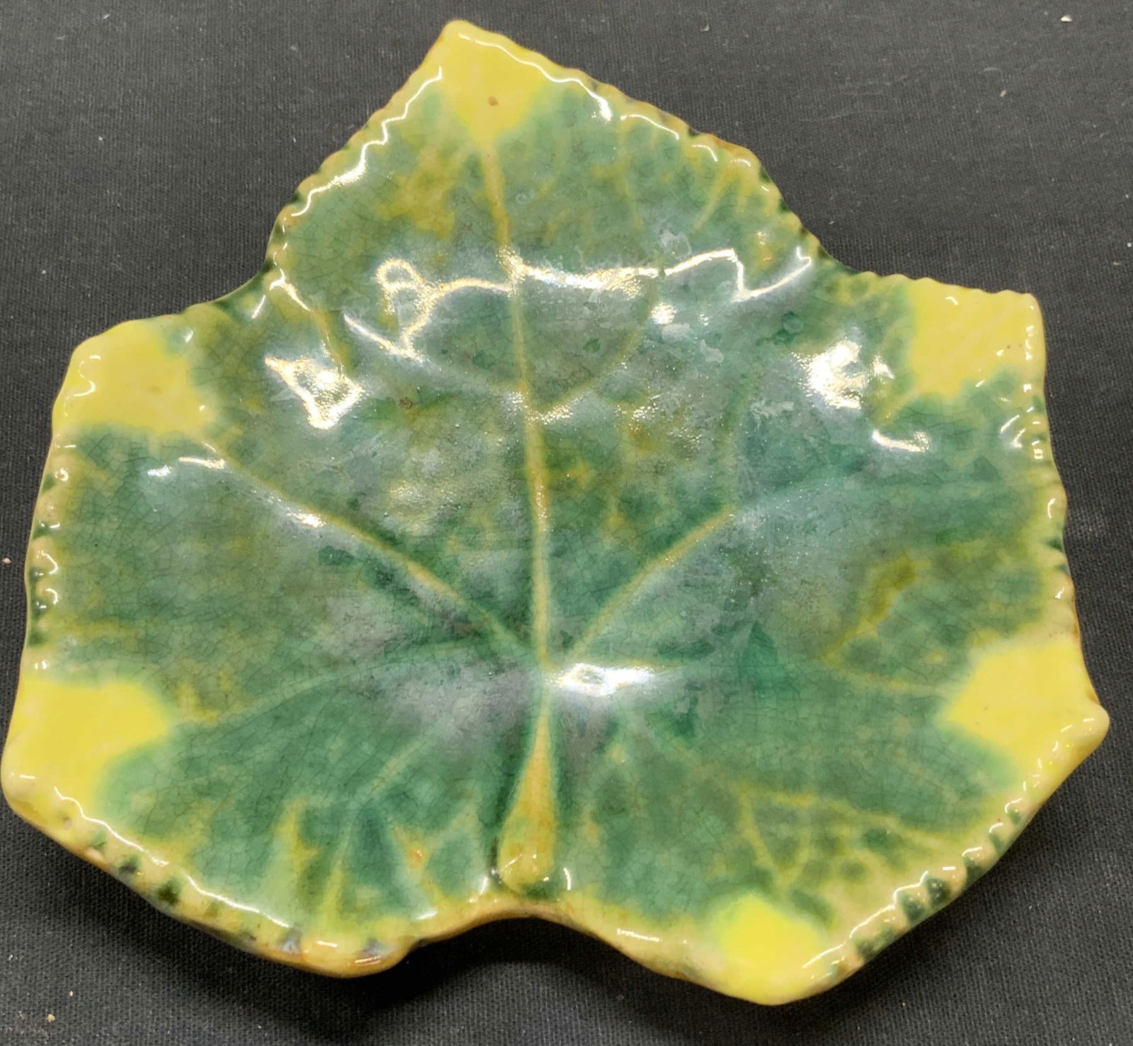 Vintage Handmade Ceramic Leaf Dish (1 of 6)