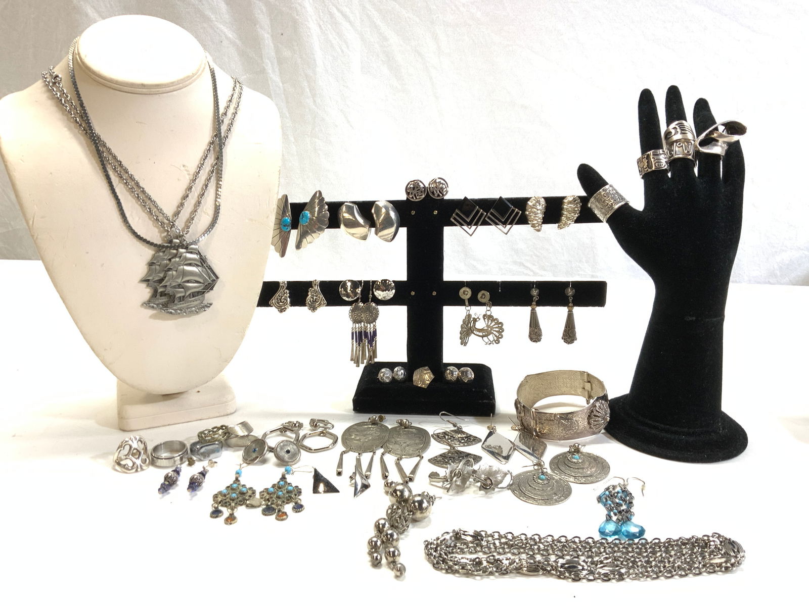 Jewelry Lot, Sterling Silver, Mexico, More (1 of 15)
