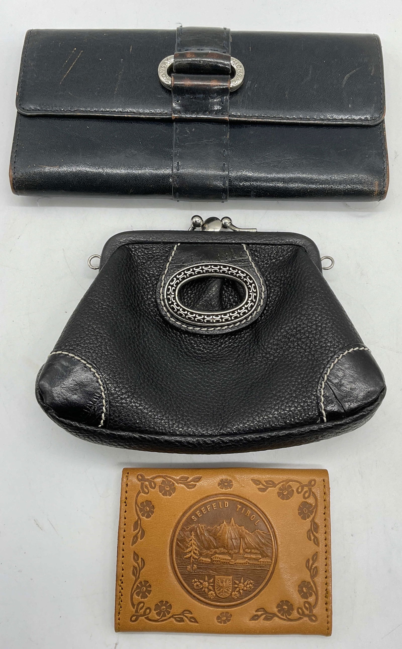 Lot 3 Leather Wallets, MONSAC, SEEFELD TIROL (1 of 11)