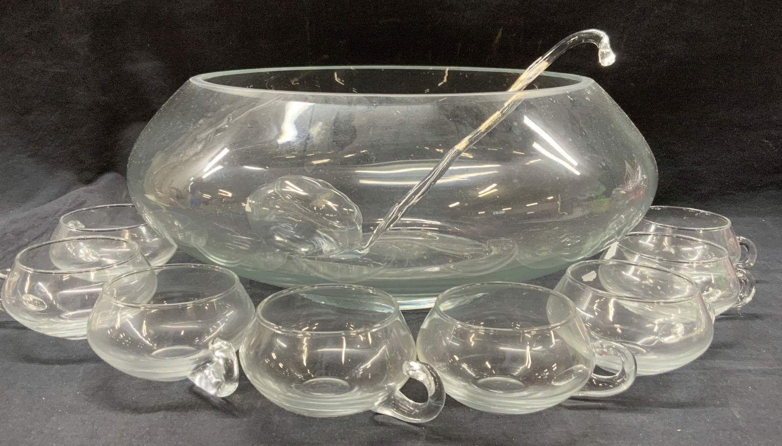 Lot 14 LIBBEY Glass Punch Set, Org. Box (1 of 9)