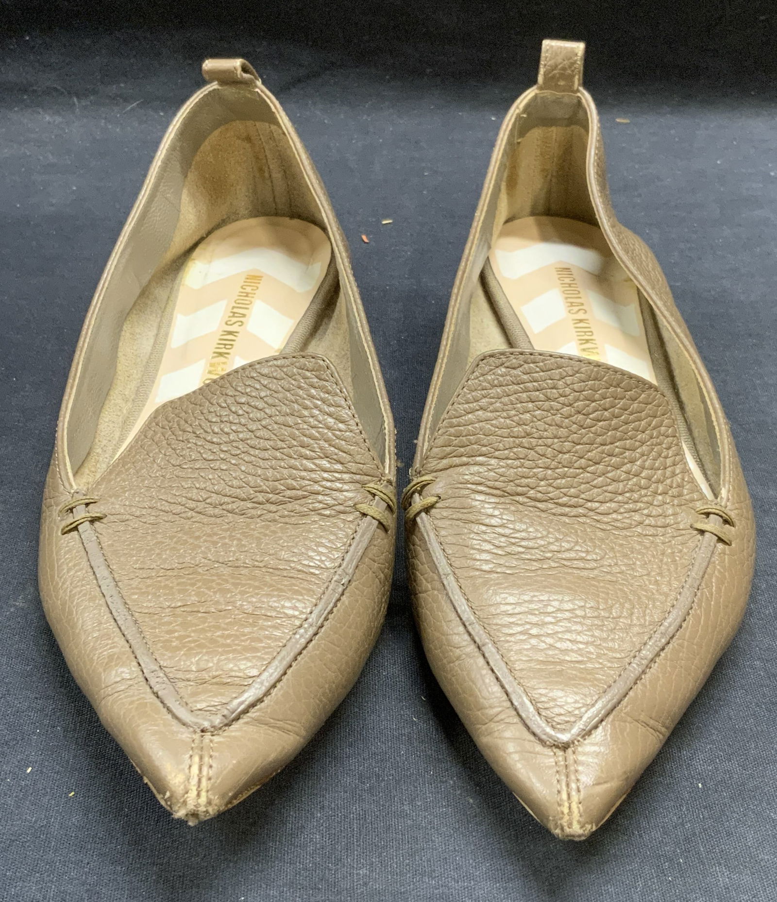 Nicholas KIRKWOOD Gray Leather Flats, Italy (1 of 6)