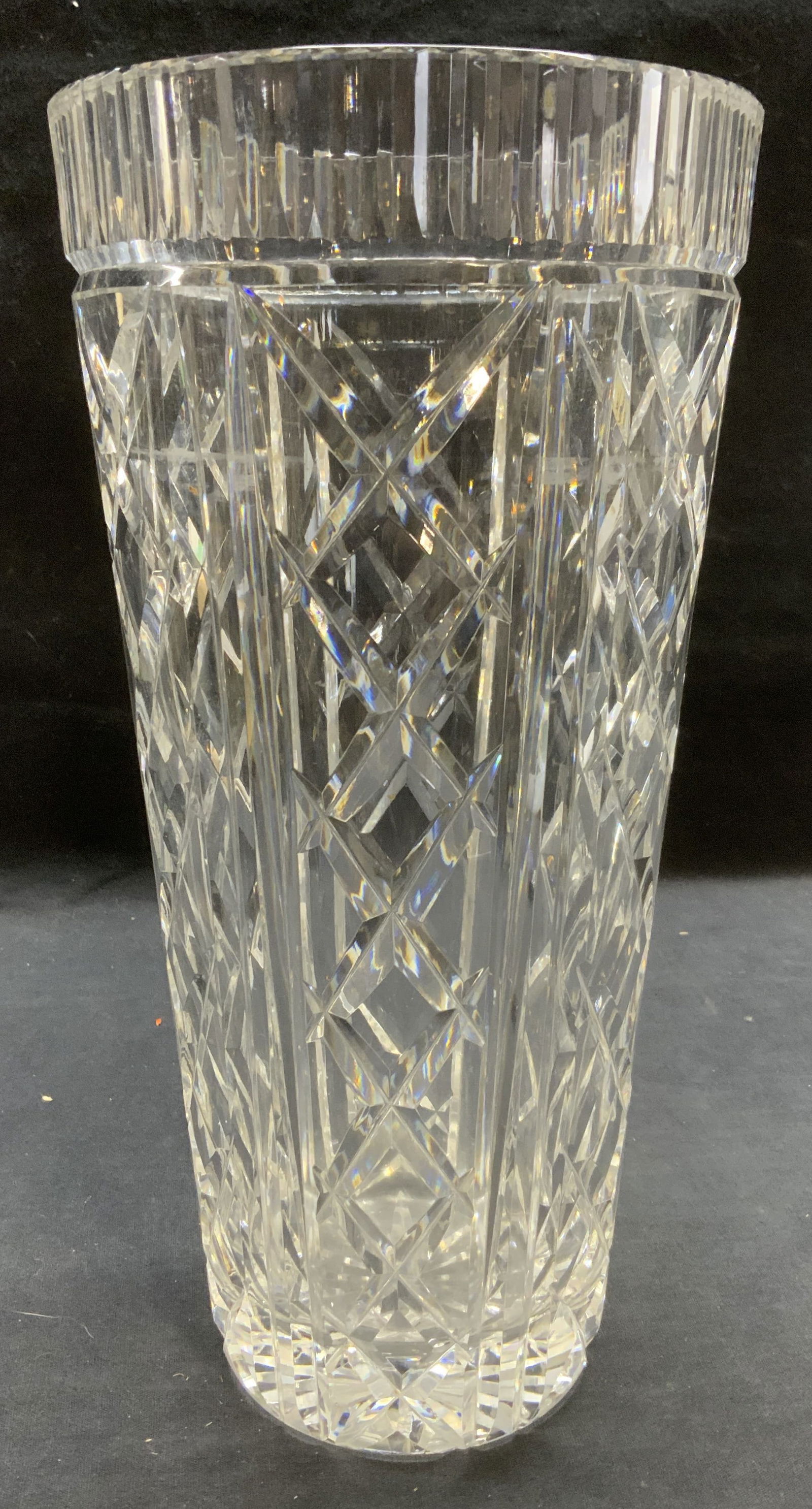 Vintage Waterford Cut Crystal Vase, 12 Inches Tall (1 of 7)
