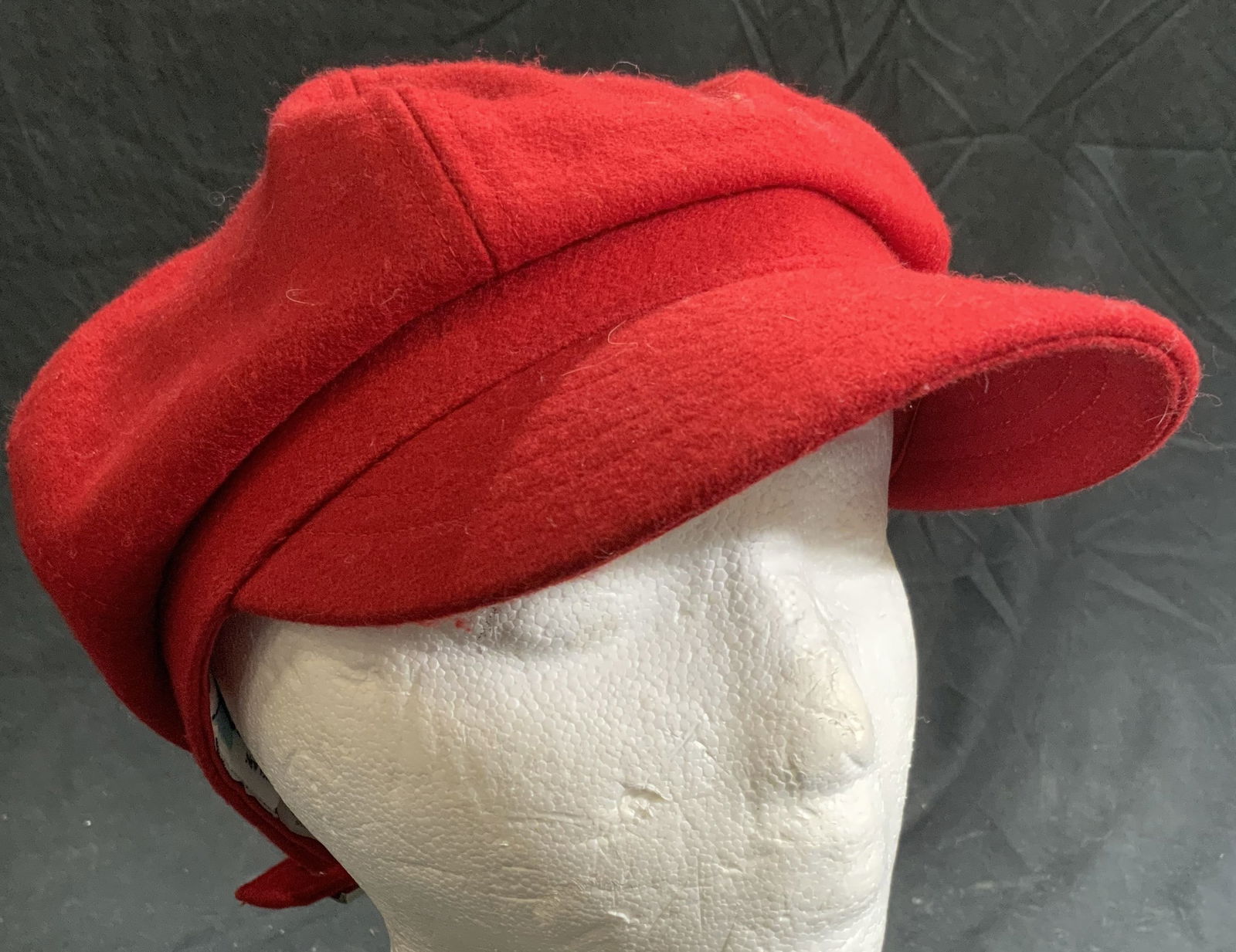 BETMAR NEW YORK Red Brimmed Beret (1 of 8)