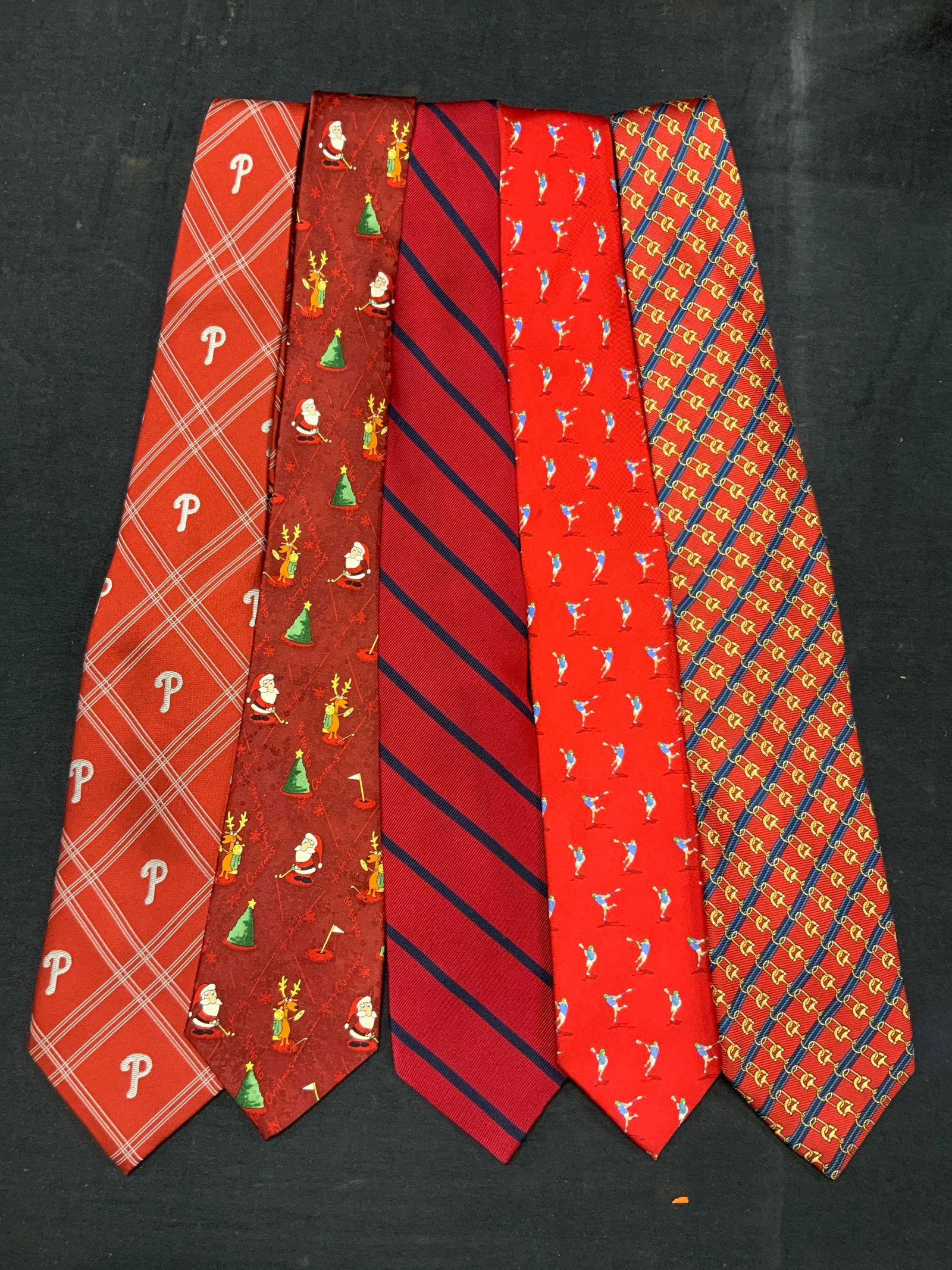 Lot 5 Silk Ties, John Ashford, Eagle Wings + NWT (1 of 11)