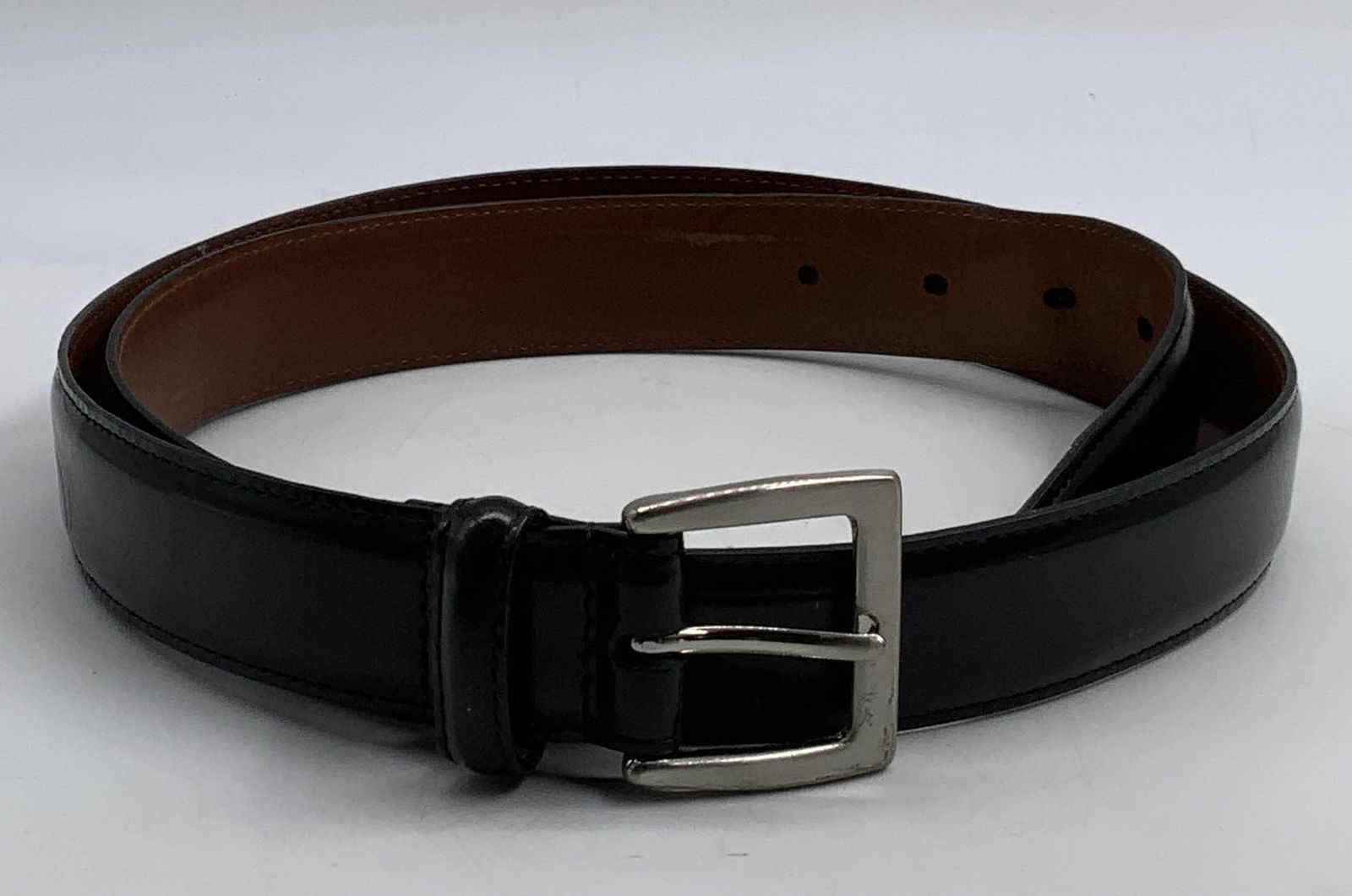 Coach Handcrafted Black Leather Belt, Costa Rica (1 of 6)