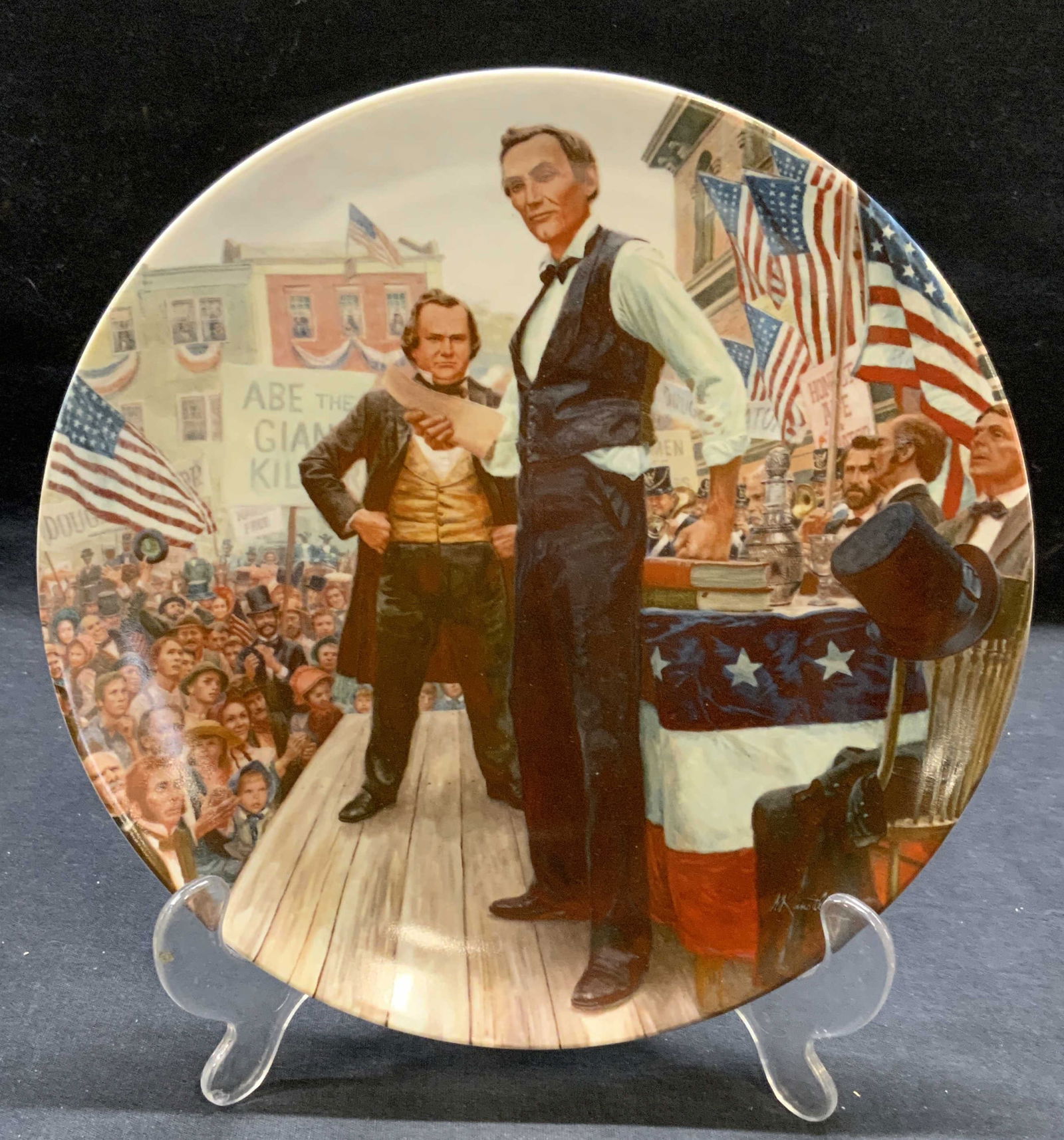 Knowles China Lincoln Douglas Debate Plate 1987 (1 of 7)