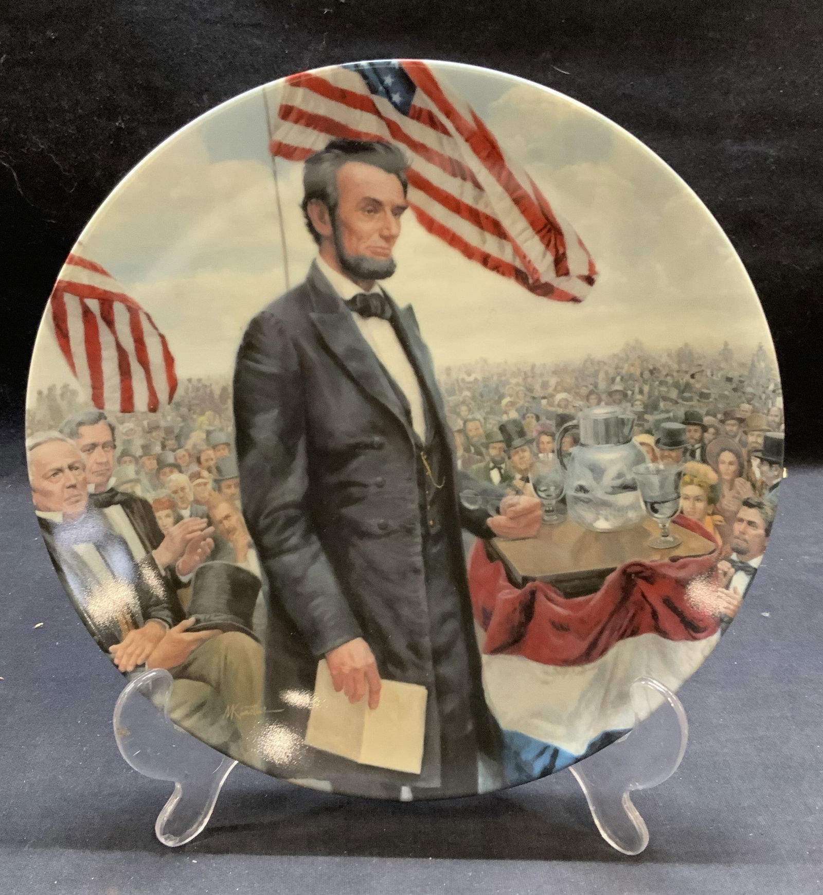 Knowles China Gettysburg Address Plate 1986 (1 of 7)