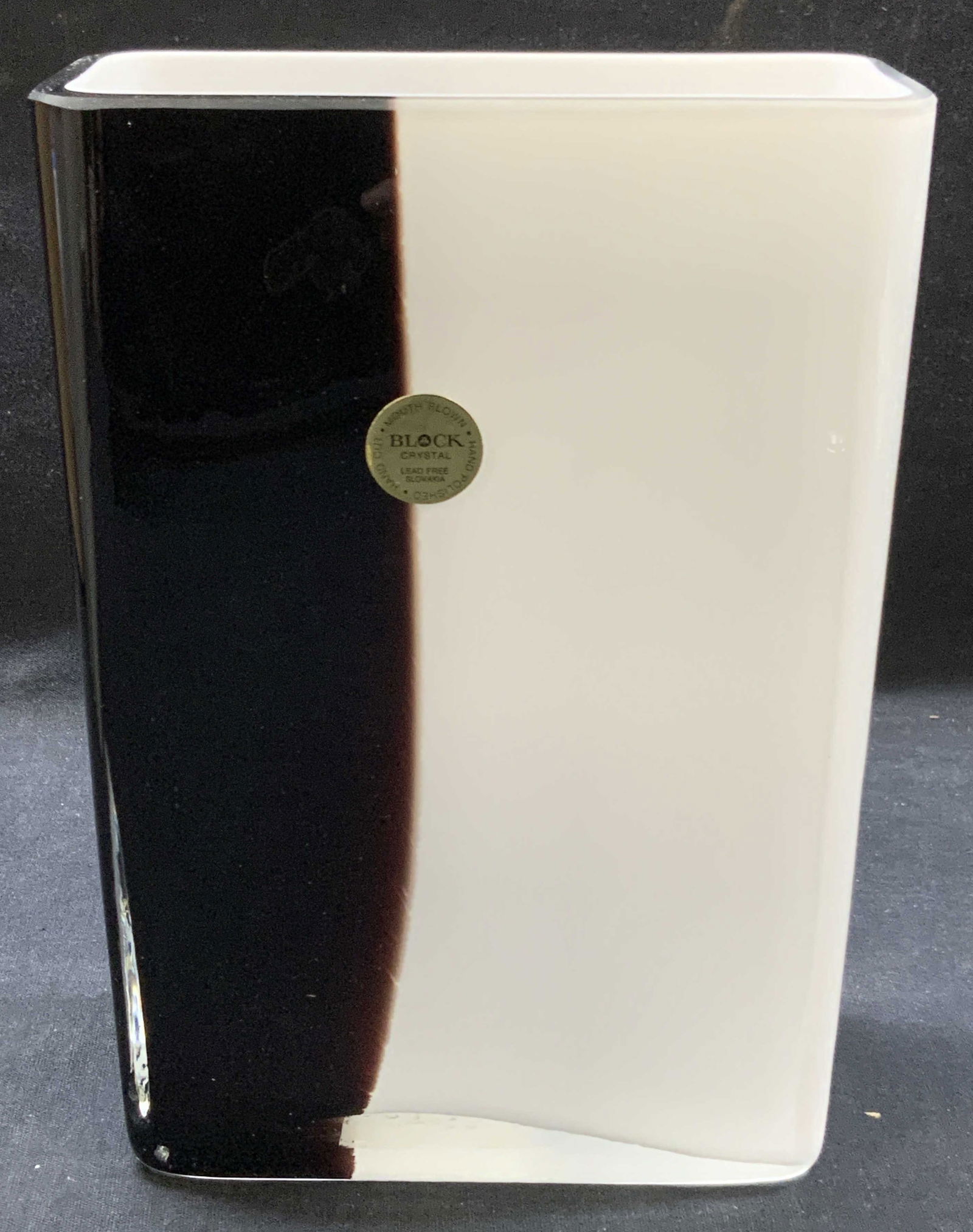 Block Crystal Hand Crafted Vase, W Box (1 of 7)