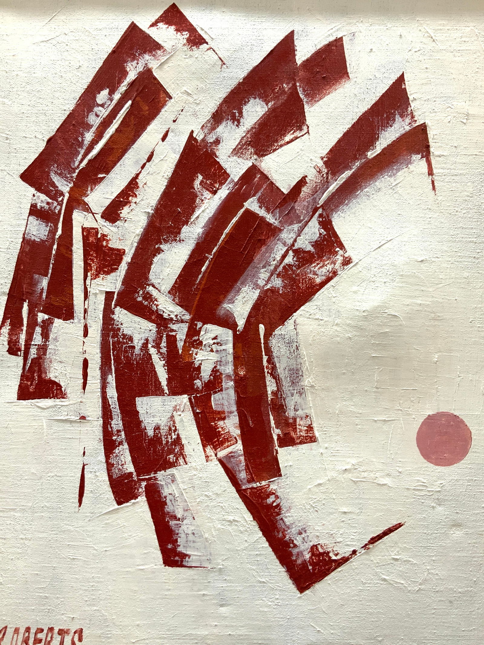 Roberts Sgd Abstract Oil Painting On Canvas (1 of 8)