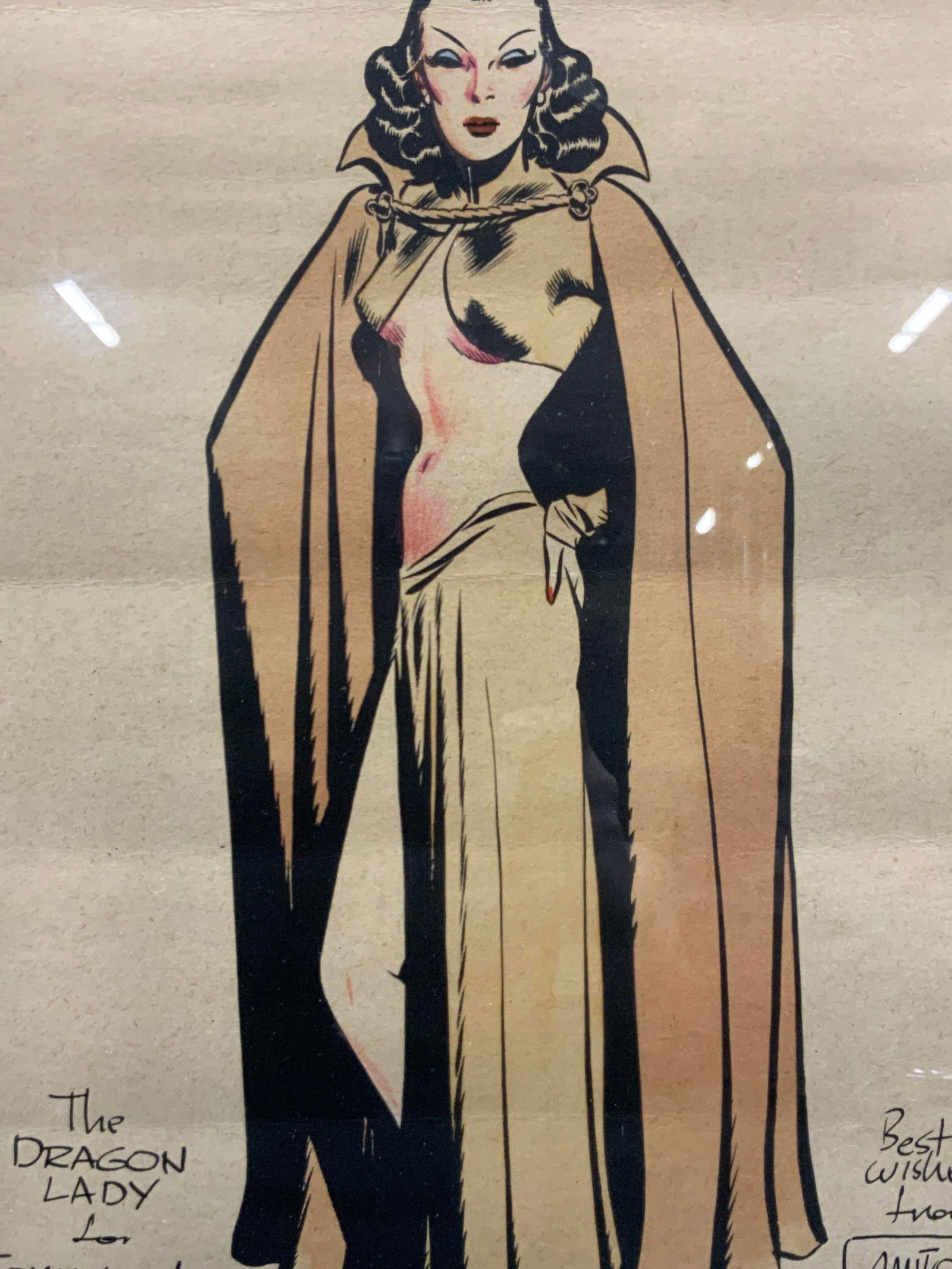 Milton Caniff Hand Colored The Dragon Lady Illustr. (1 of 9)